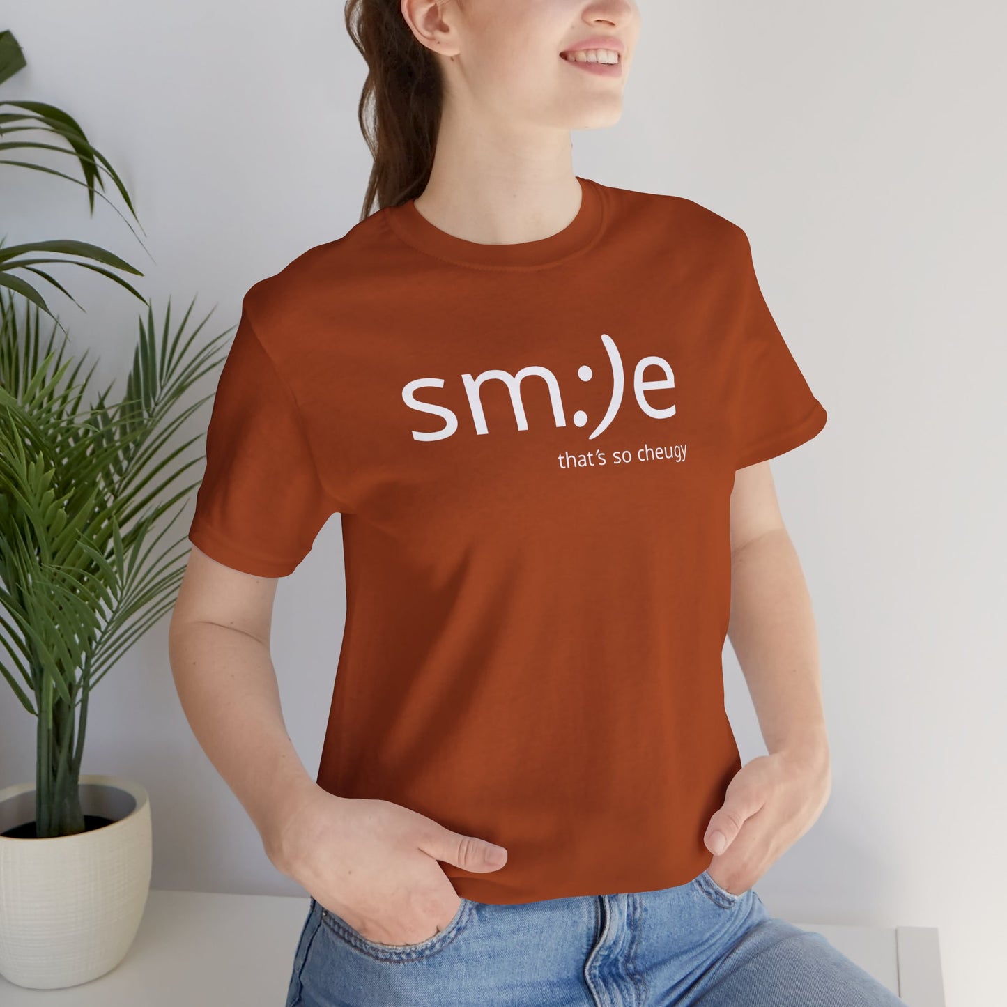 sm:)e Playful Unisex Tee | Smile That's So Cheugy | Graphic Streetwear