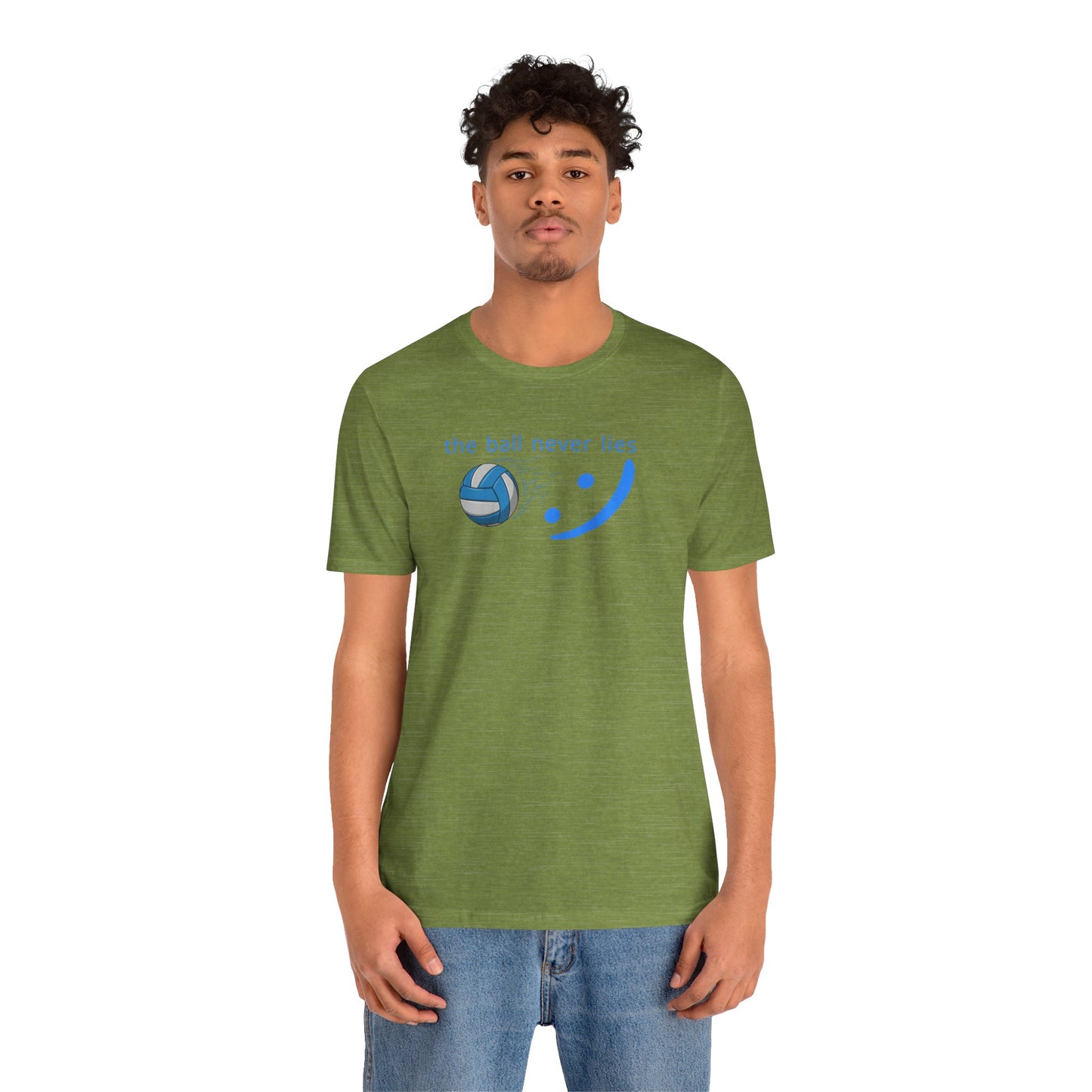 The Ball Never Lies - Volleyball Streetwear Tee | Unisex Statement Shirt | sm:)e