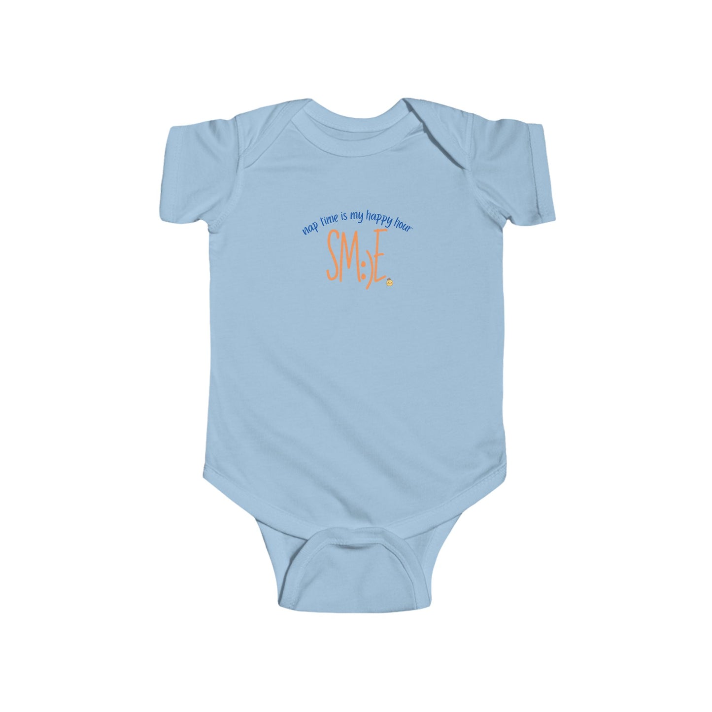 Nap Time Is My Happy Hour sm:)e Infant Bodysuit - Cute Baby Gift, Funny Newborn Outfit, Trendy Toddler Clothing