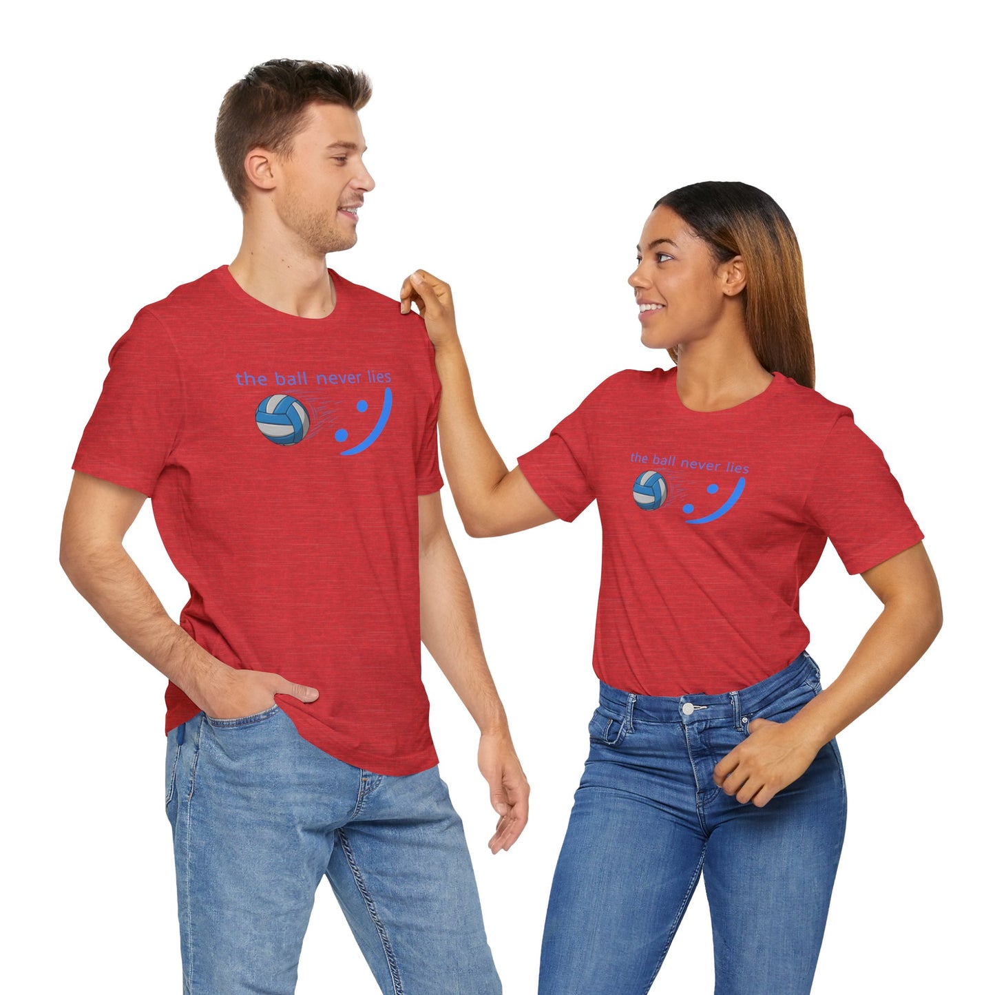 The Ball Never Lies - Volleyball Streetwear Tee | Unisex Statement Shirt | sm:)e