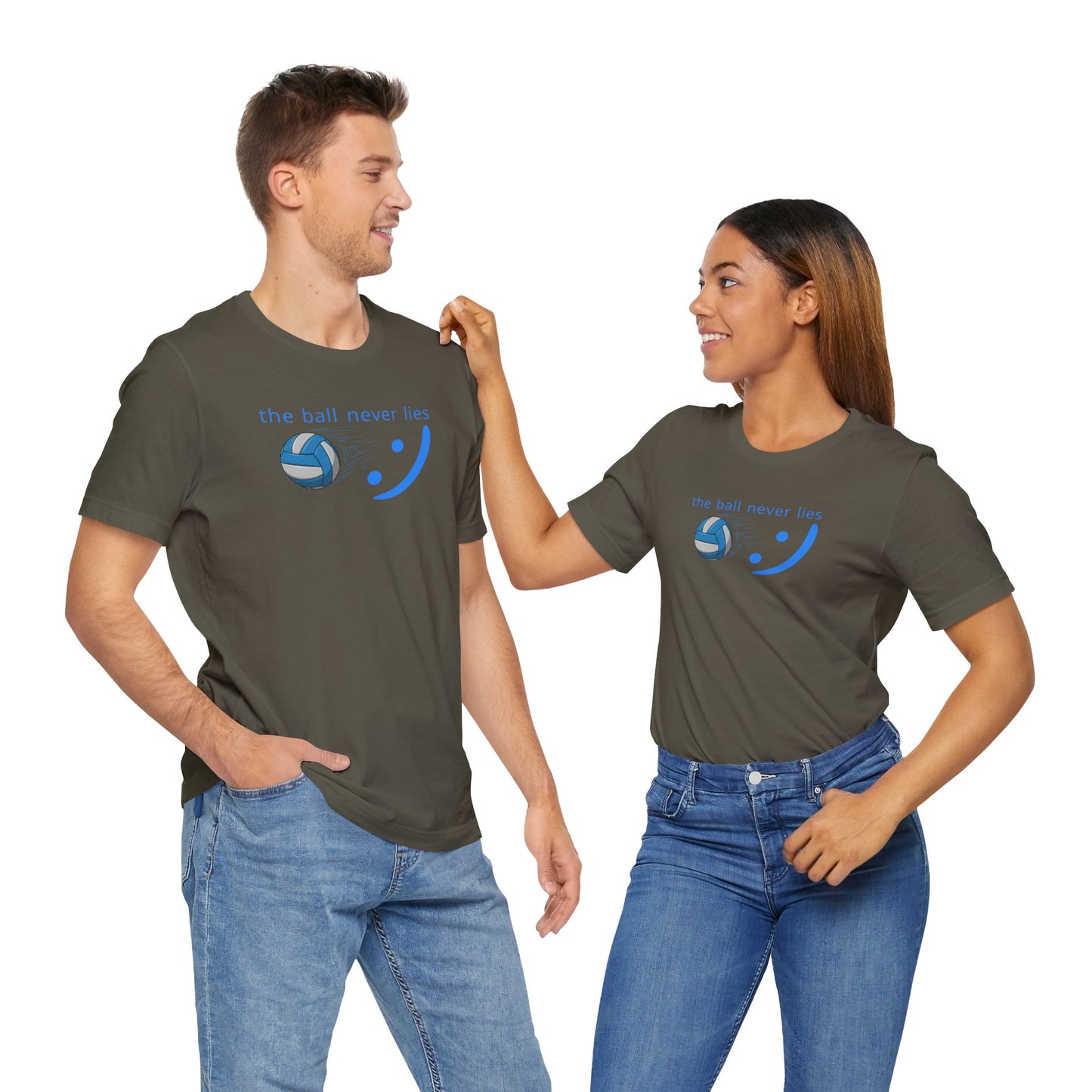 The Ball Never Lies - Volleyball Streetwear Tee | Unisex Statement Shirt | sm:)e