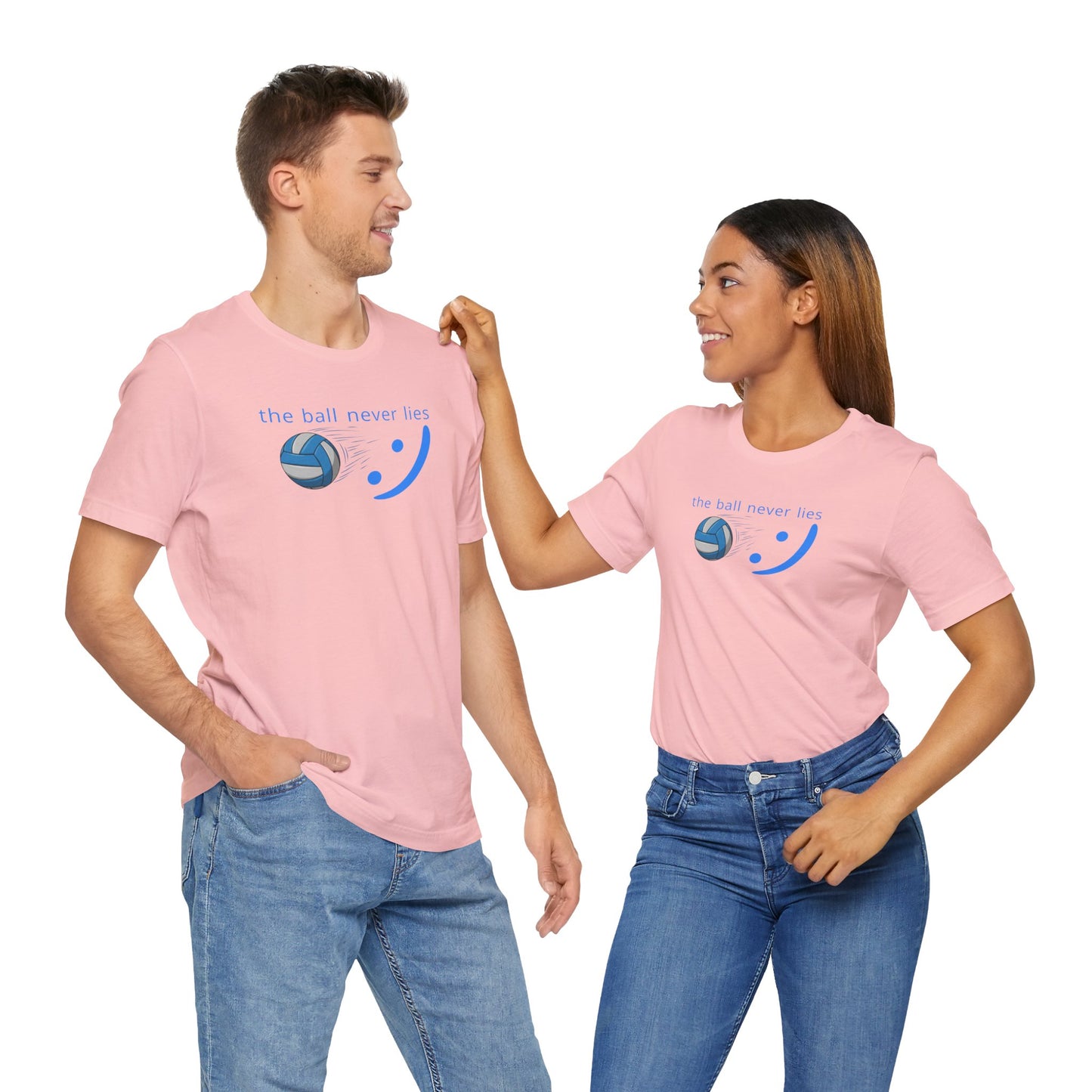 The Ball Never Lies - Volleyball Streetwear Tee | Unisex Statement Shirt | sm:)e