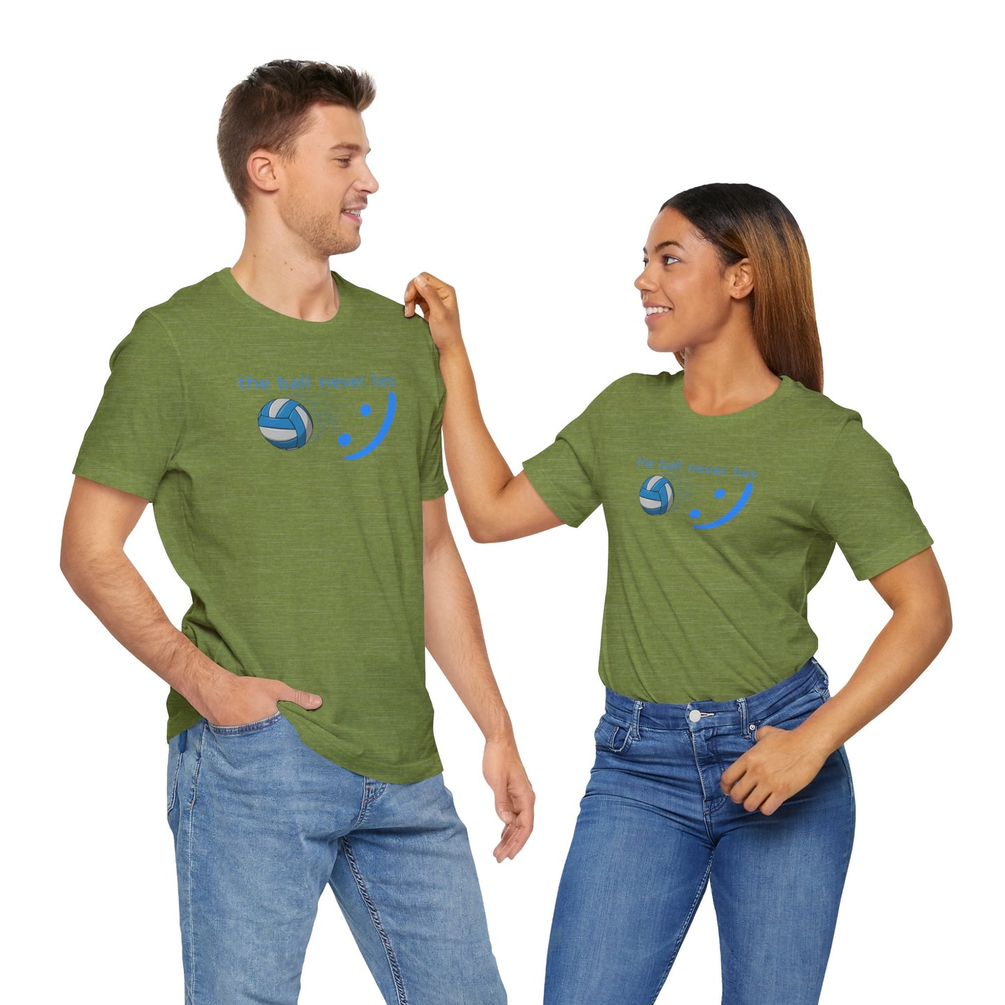 The Ball Never Lies - Volleyball Streetwear Tee | Unisex Statement Shirt | sm:)e