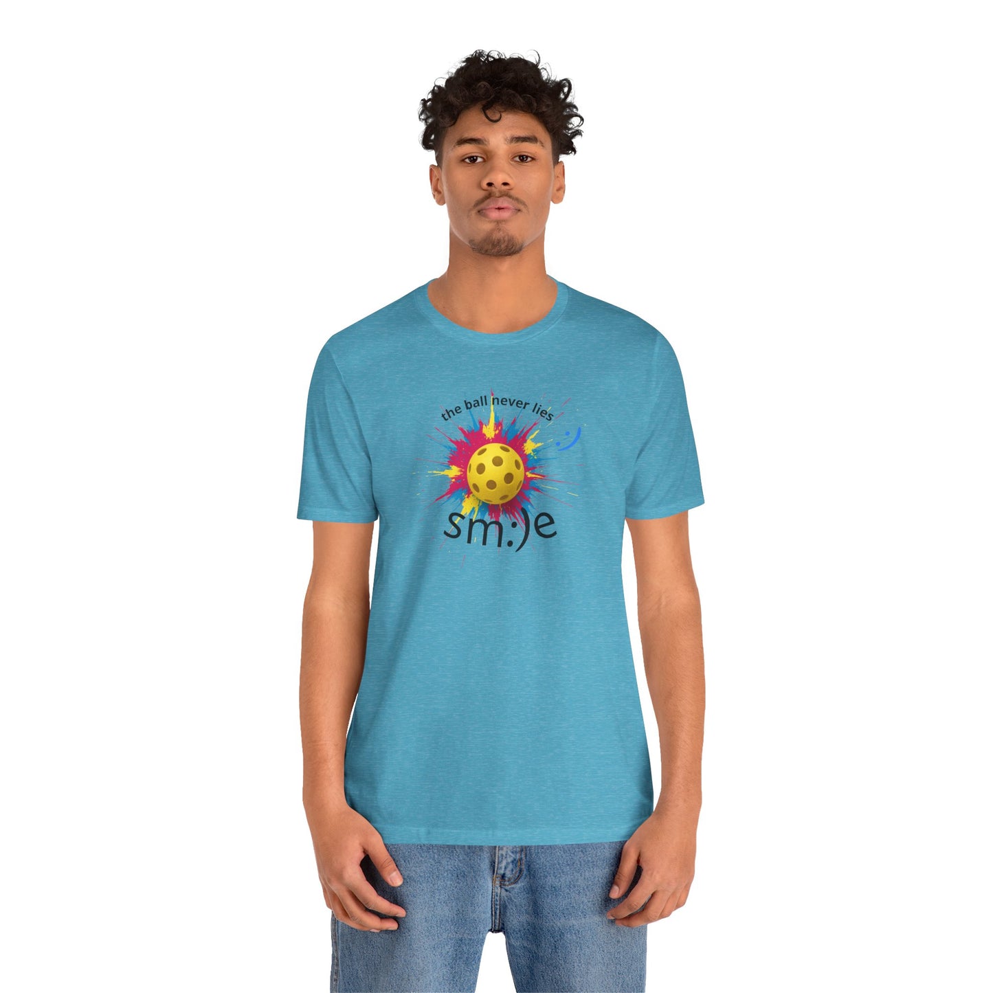 The Ball Never Lies - Pickleball Streetwear Tee | Unisex Statement Shirt | sm:)e