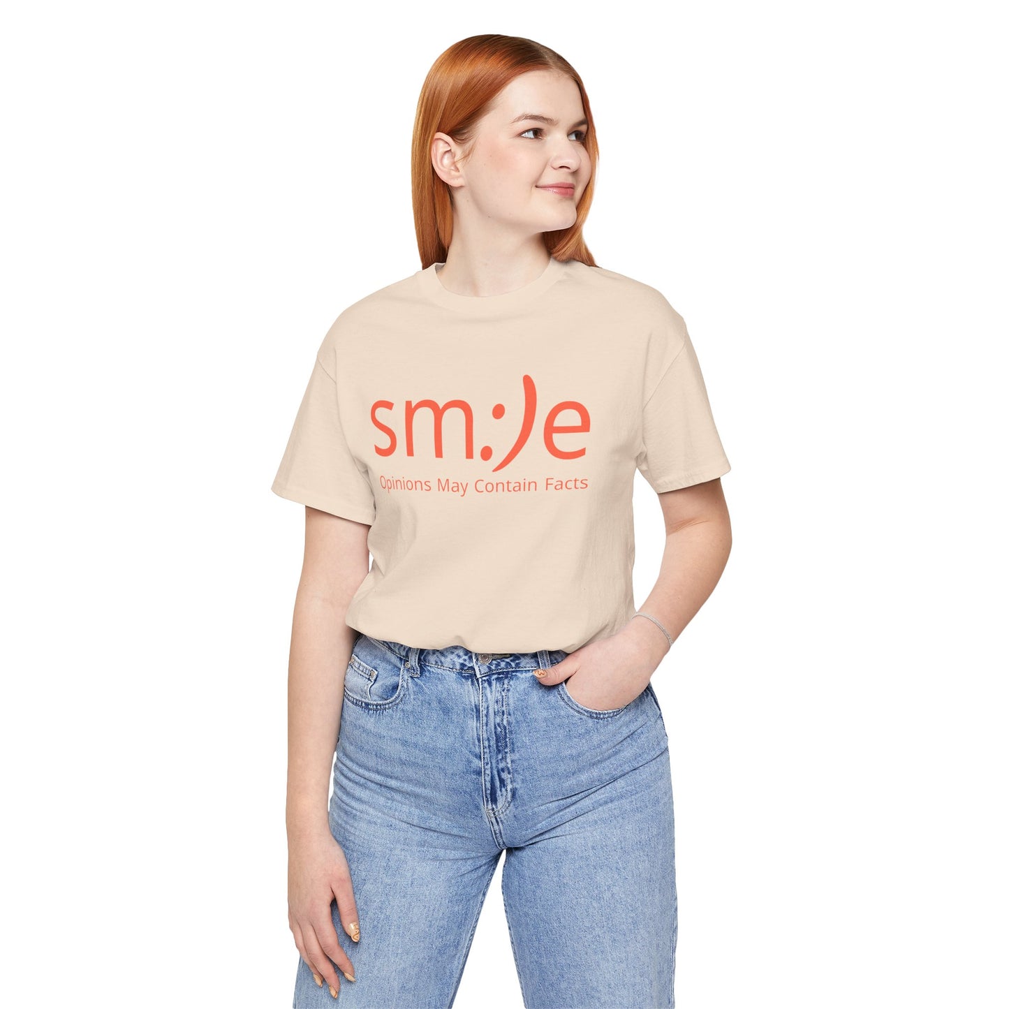 sm:)e Opinions May Contain Facts Tee | Sassy Humor Streetwear | Funny Conversation Starter Shirt