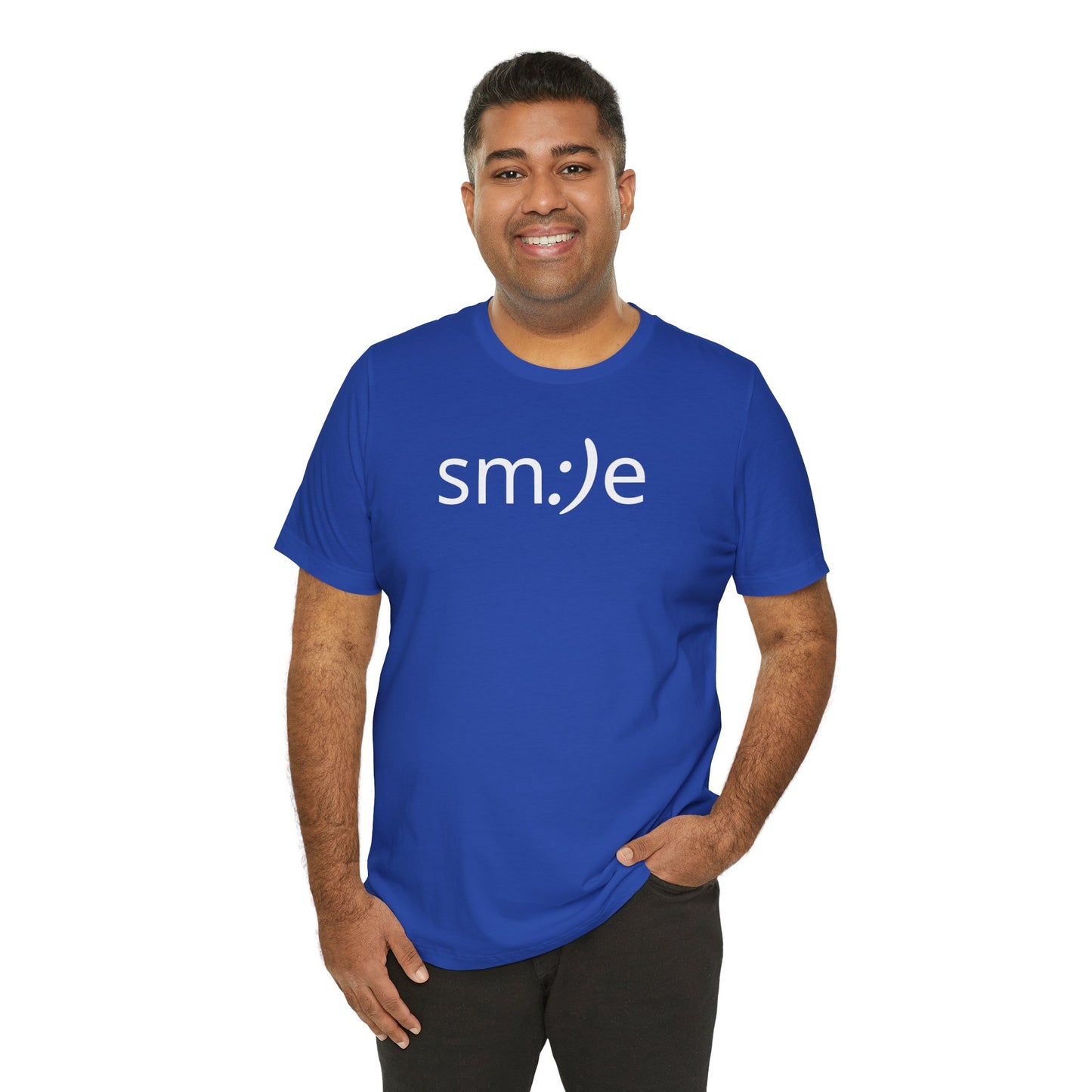 sm:)e Smiley Face Jersey Tee | Pure Joy Streetwear | Fun Graphic Unisex Casual Shirt