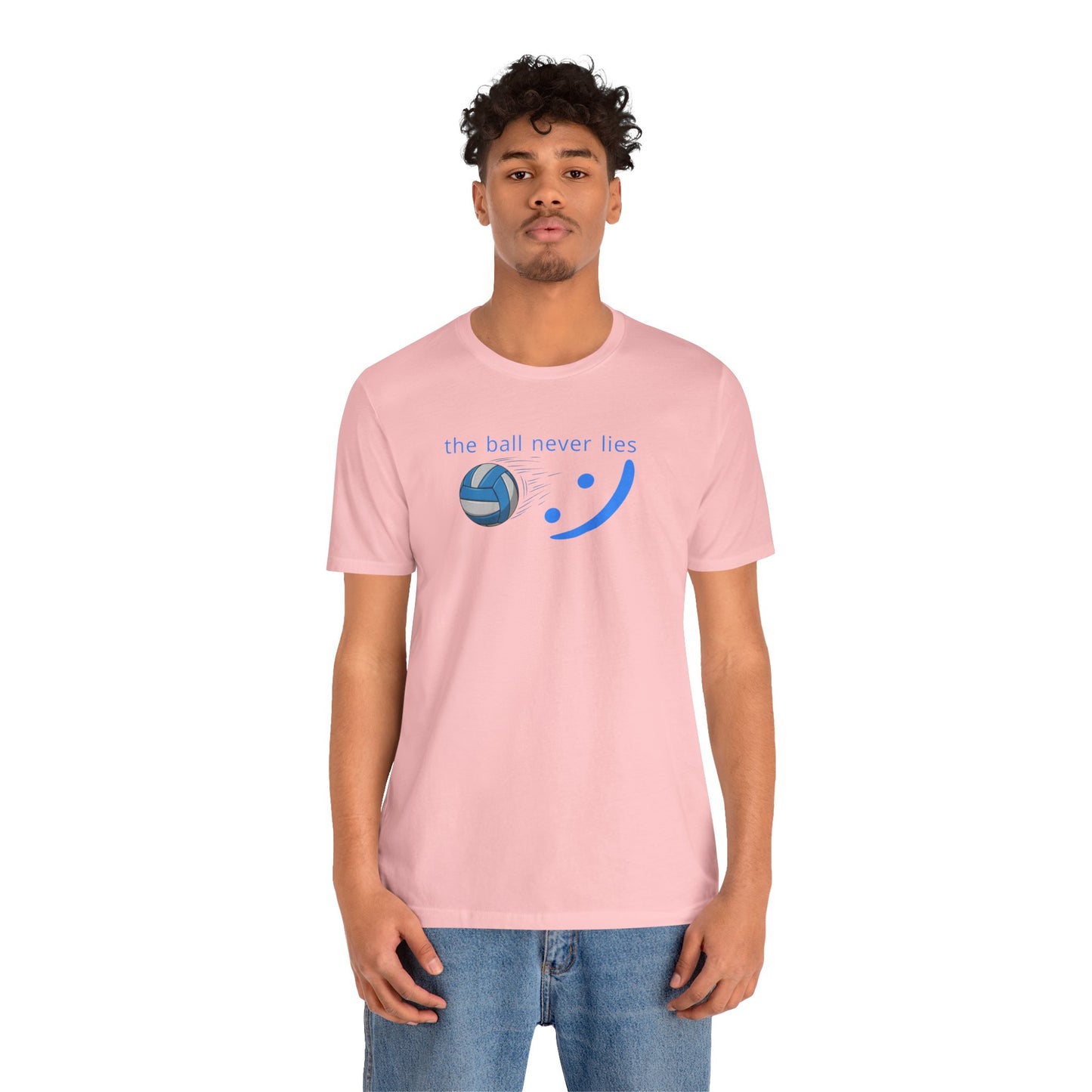 The Ball Never Lies - Volleyball Streetwear Tee | Unisex Statement Shirt | sm:)e