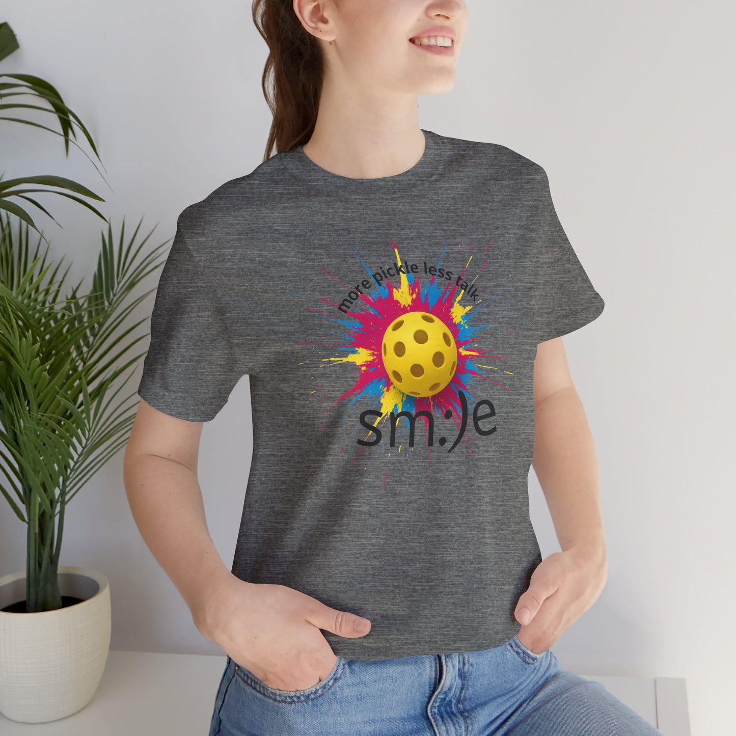 More Pickle Less Talk - Pickleball Streetwear Tee | Unisex Statement Shirt | sm:)e