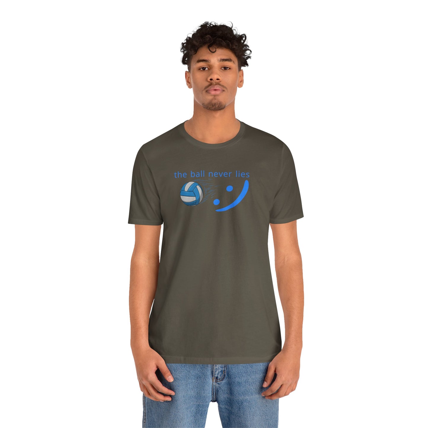 The Ball Never Lies - Volleyball Streetwear Tee | Unisex Statement Shirt | sm:)e