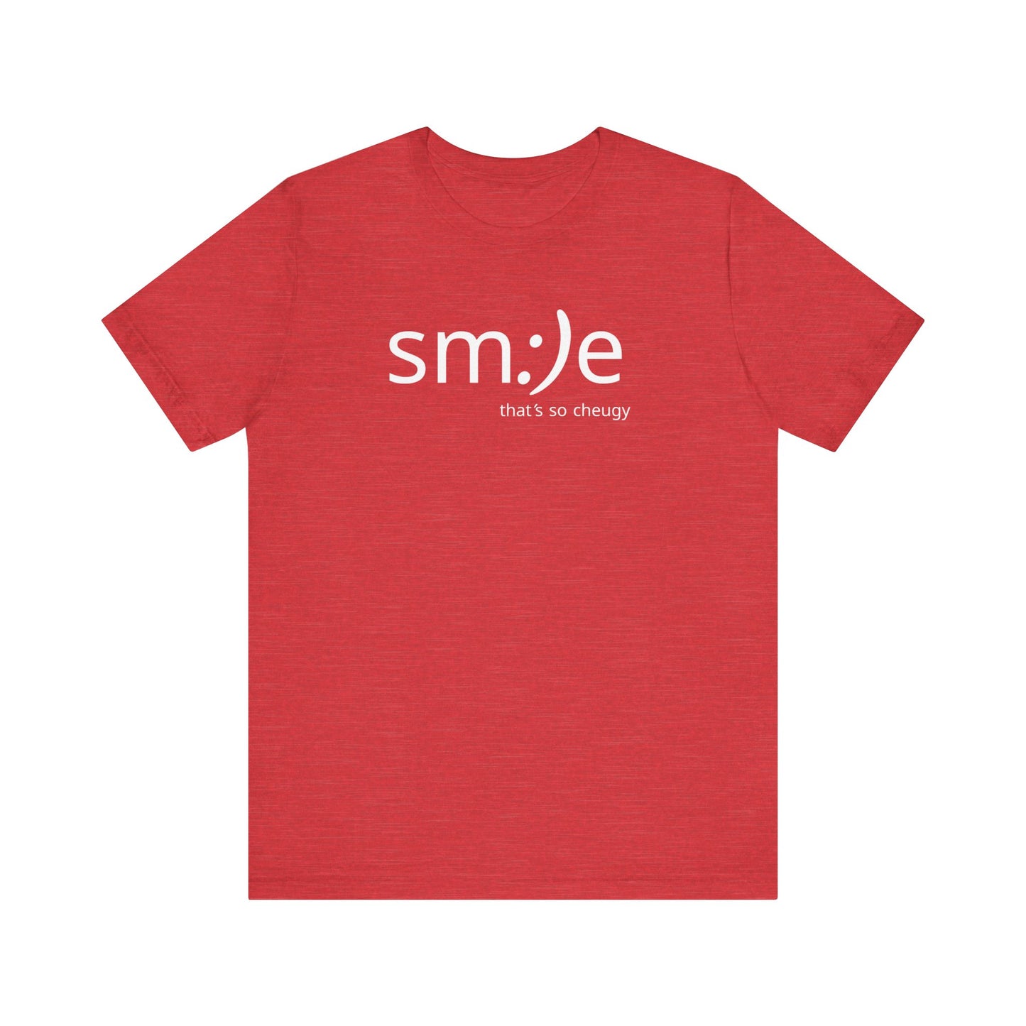 sm:)e Playful Unisex Tee | Smile That's So Cheugy | Graphic Streetwear