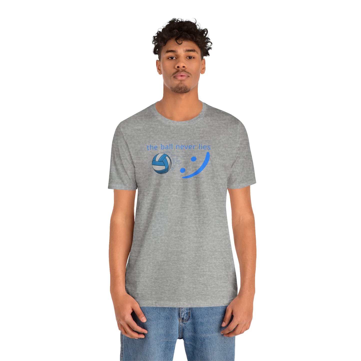 The Ball Never Lies - Volleyball Streetwear Tee | Unisex Statement Shirt | sm:)e
