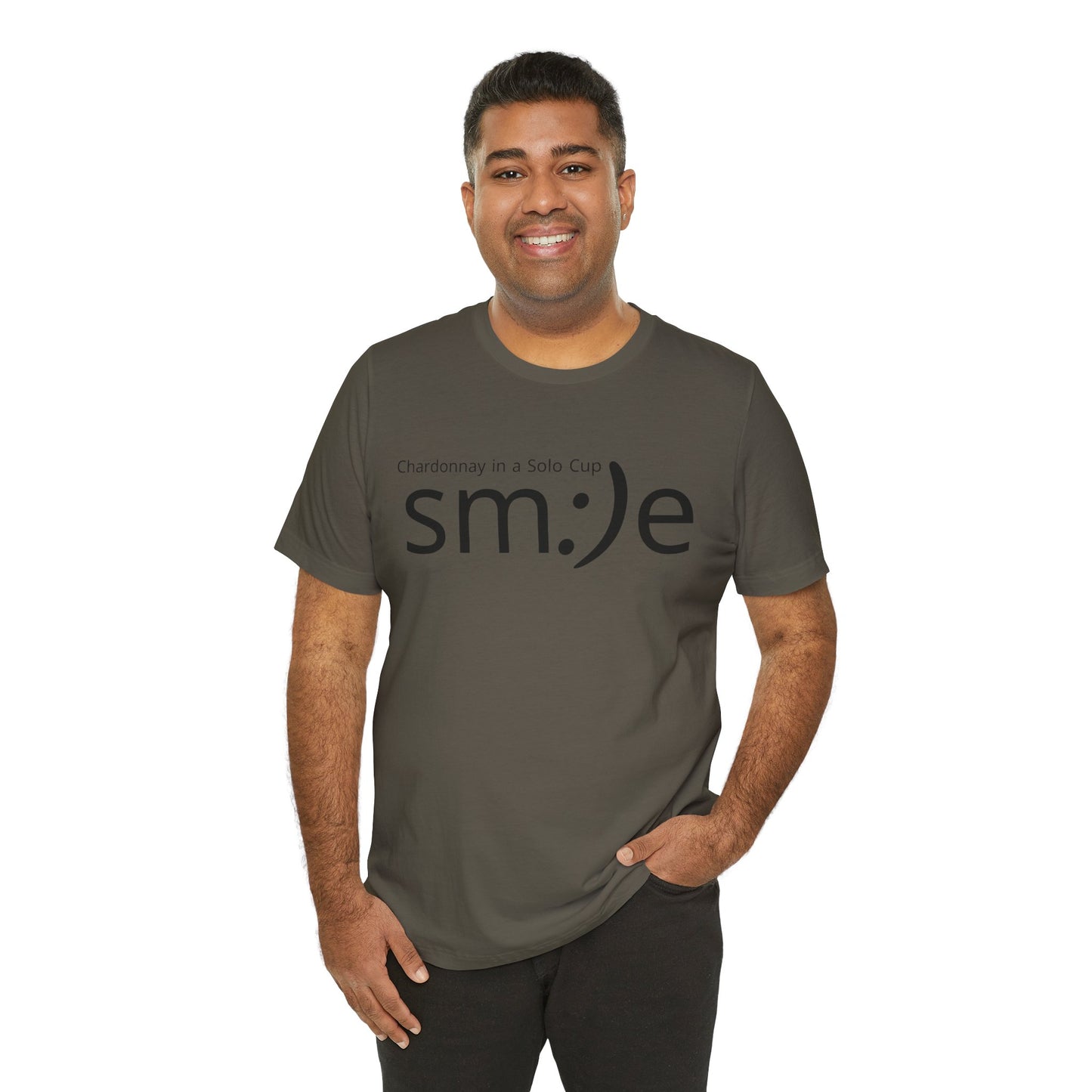 sm:)e Chardonnay in a Solo Cup T-Shirt | Funny Wine Statement Tee | Unisex Streetwear