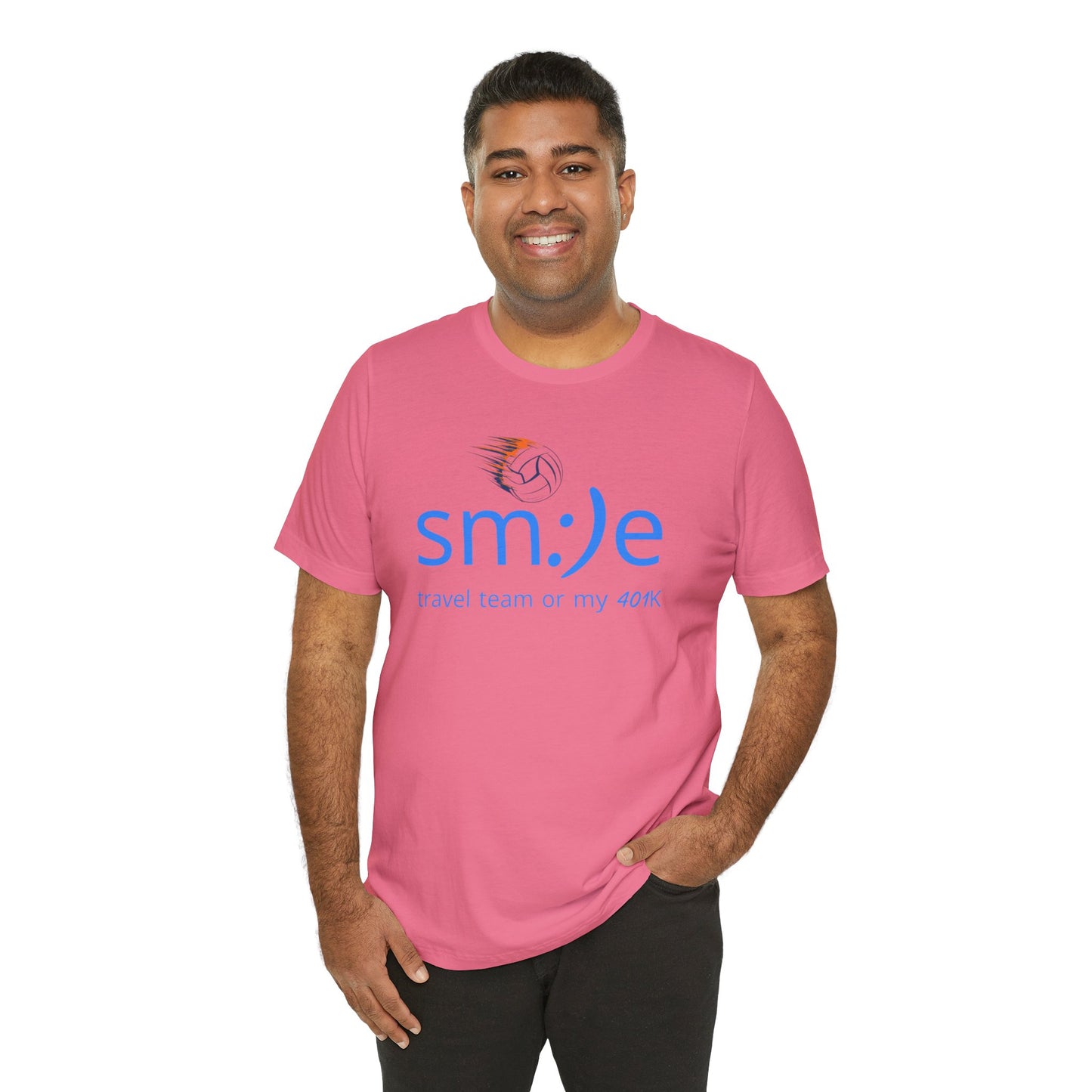 Smile Travel Team - My 401k is Volleyball | Parent Life Streetwear | Volleyball Mom Dad Tee