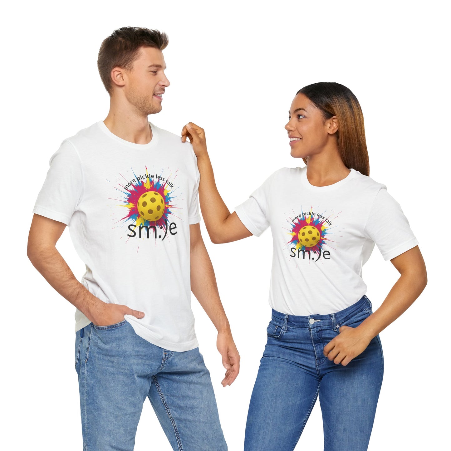 More Pickle Less Talk - Pickleball Streetwear Tee | Unisex Statement Shirt | sm:)e