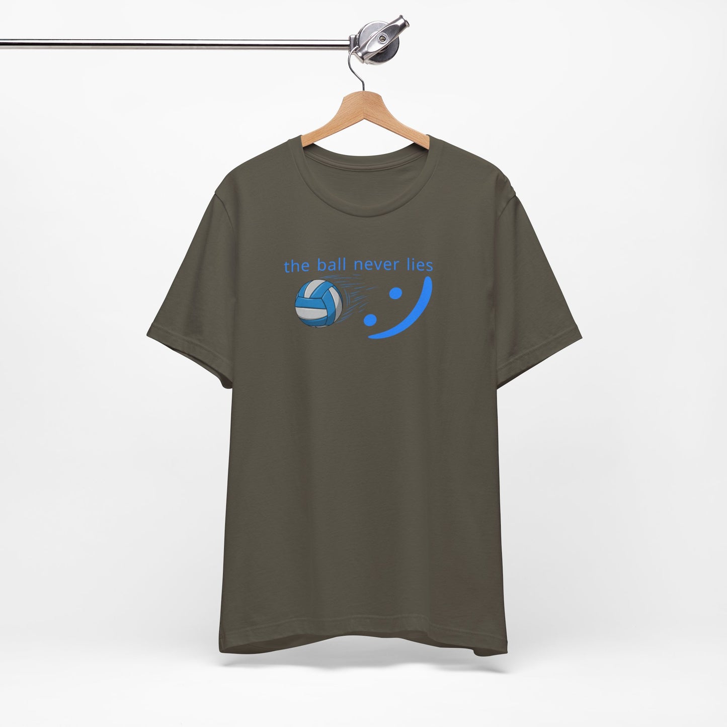The Ball Never Lies - Volleyball Streetwear Tee | Unisex Statement Shirt | sm:)e