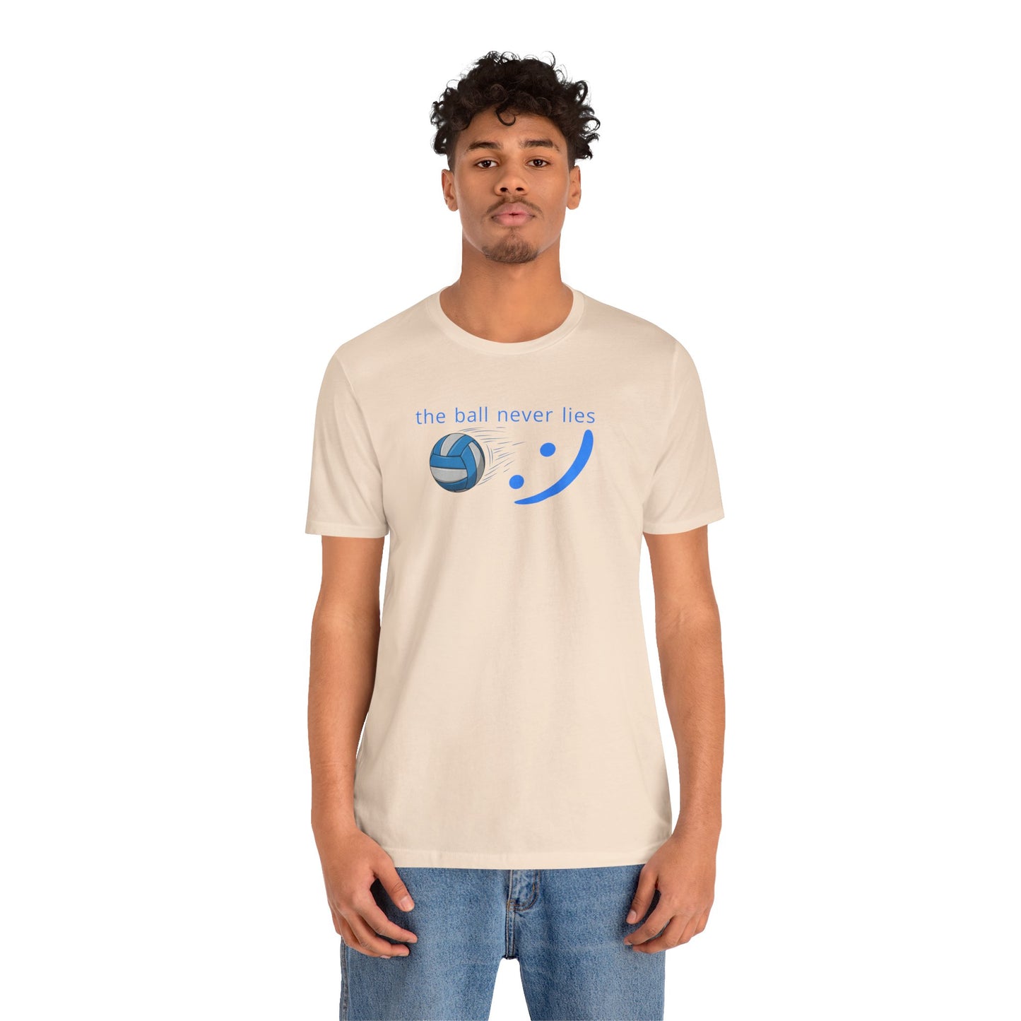 The Ball Never Lies - Volleyball Streetwear Tee | Unisex Statement Shirt | sm:)e