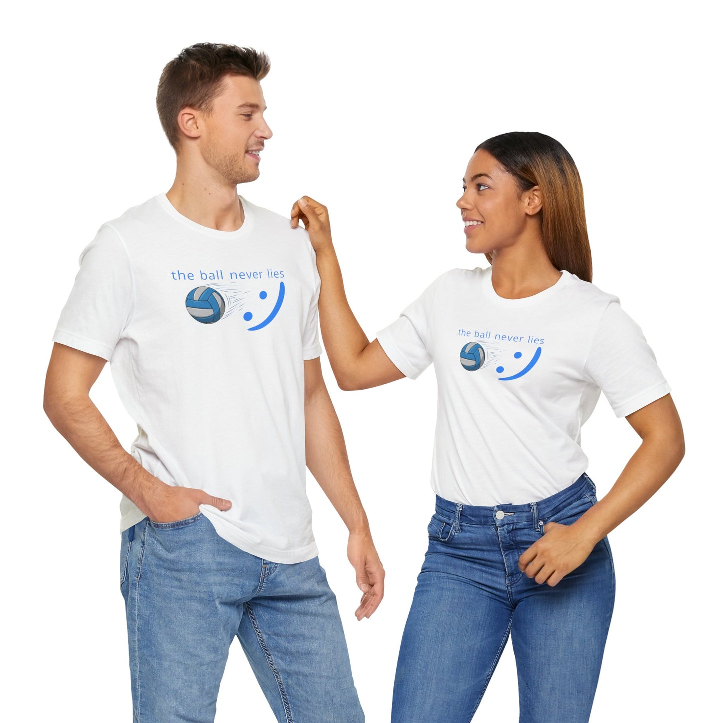 The Ball Never Lies - Volleyball Streetwear Tee | Unisex Statement Shirt | sm:)e