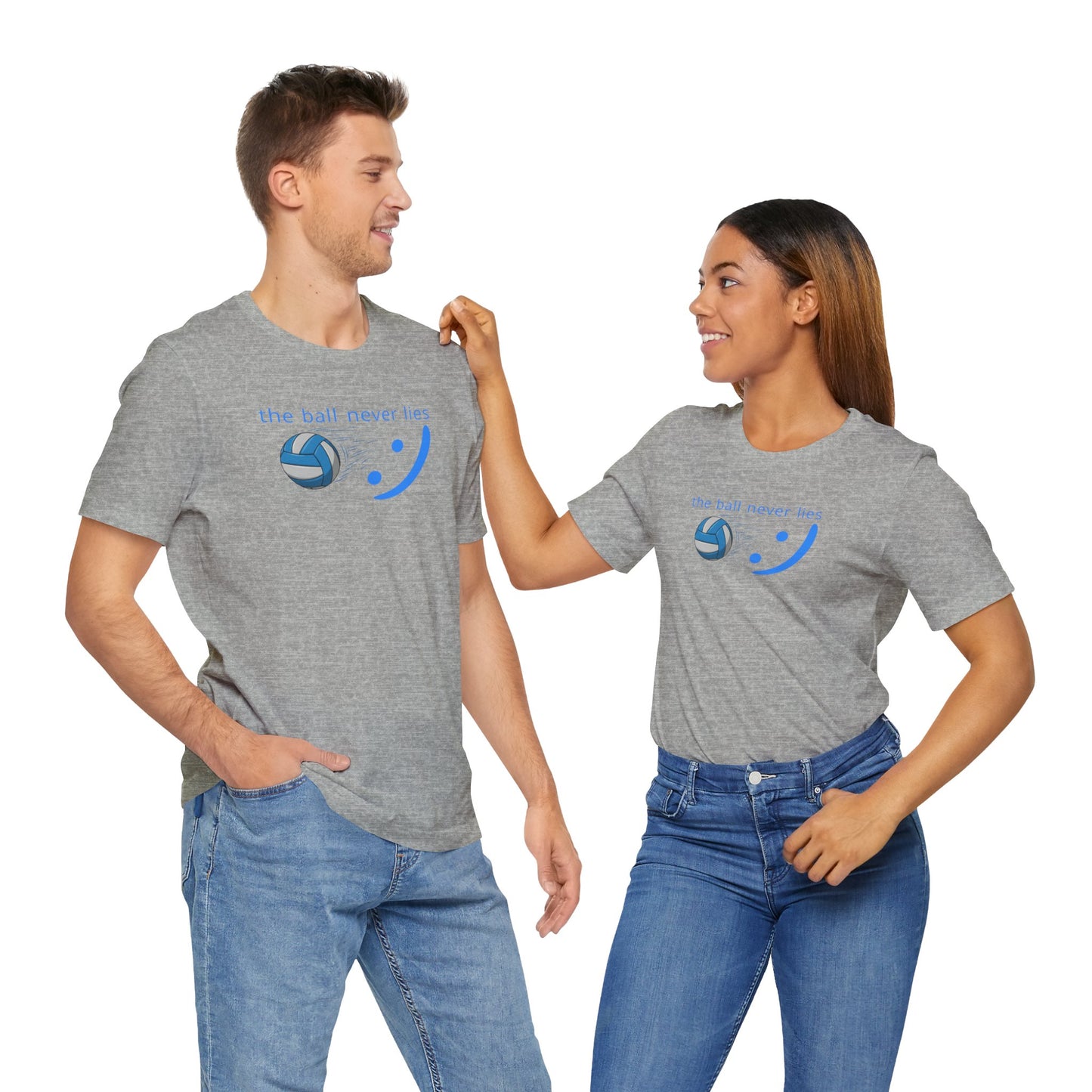 The Ball Never Lies - Volleyball Streetwear Tee | Unisex Statement Shirt | sm:)e