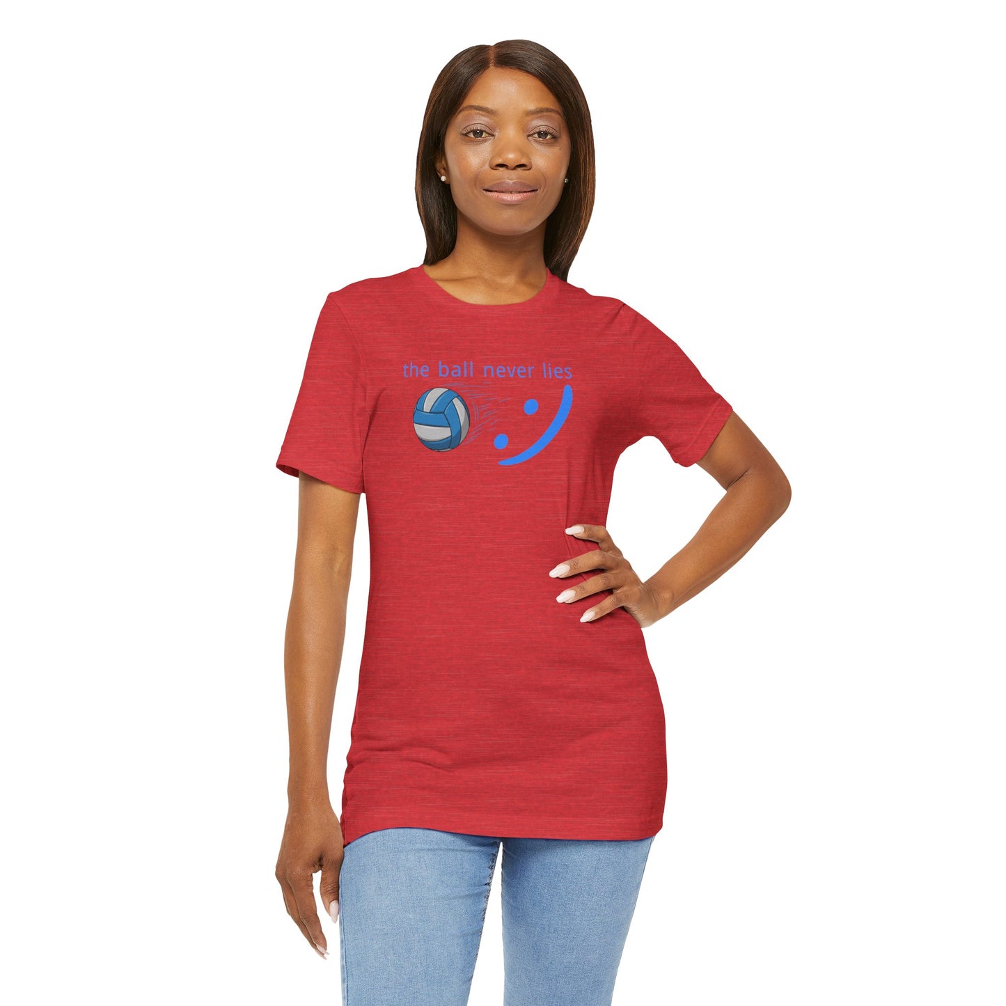 The Ball Never Lies - Volleyball Streetwear Tee | Unisex Statement Shirt | sm:)e