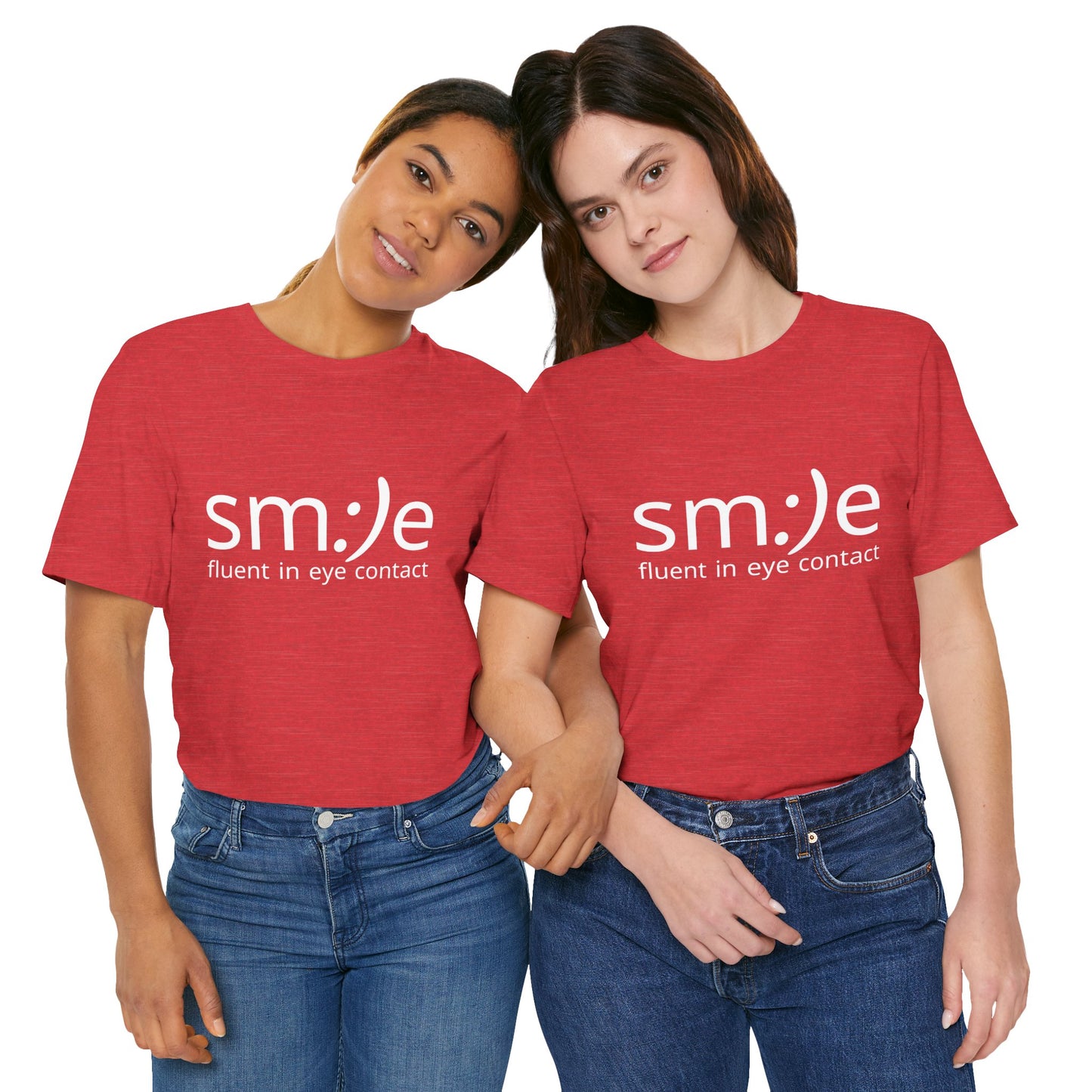 sm:)e Fluent in Eye Contact Tee | Social Confidence Streetwear | Funny Motivational Graphic Shirt