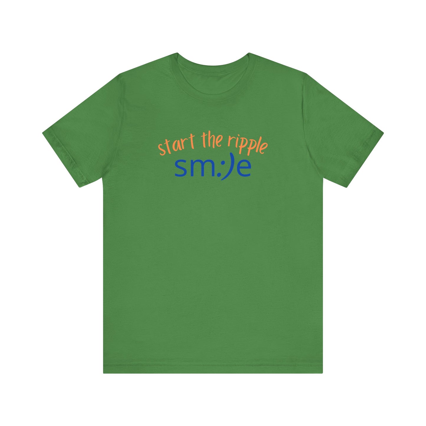 Start the Ripple sm:)e Inspirational Tee - Motivational Streetwear, Positive Energy Shirt, Confidence Booster