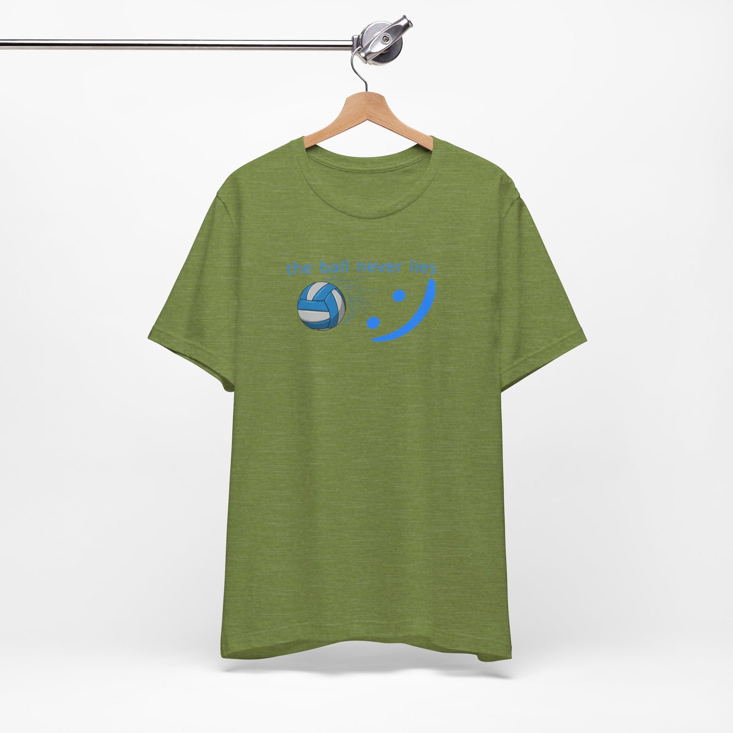 The Ball Never Lies - Volleyball Streetwear Tee | Unisex Statement Shirt | sm:)e