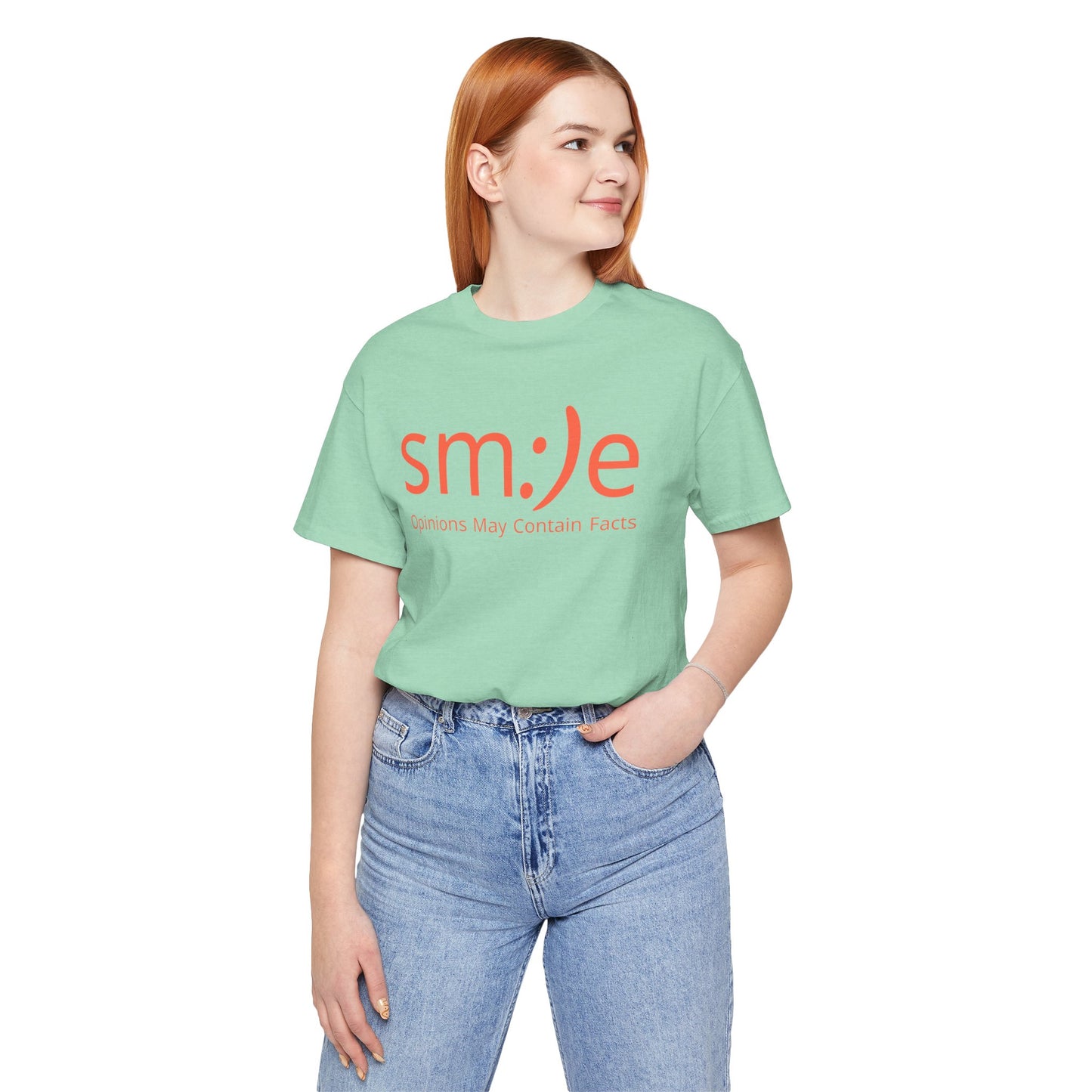 sm:)e Opinions May Contain Facts Tee | Sassy Humor Streetwear | Funny Conversation Starter Shirt
