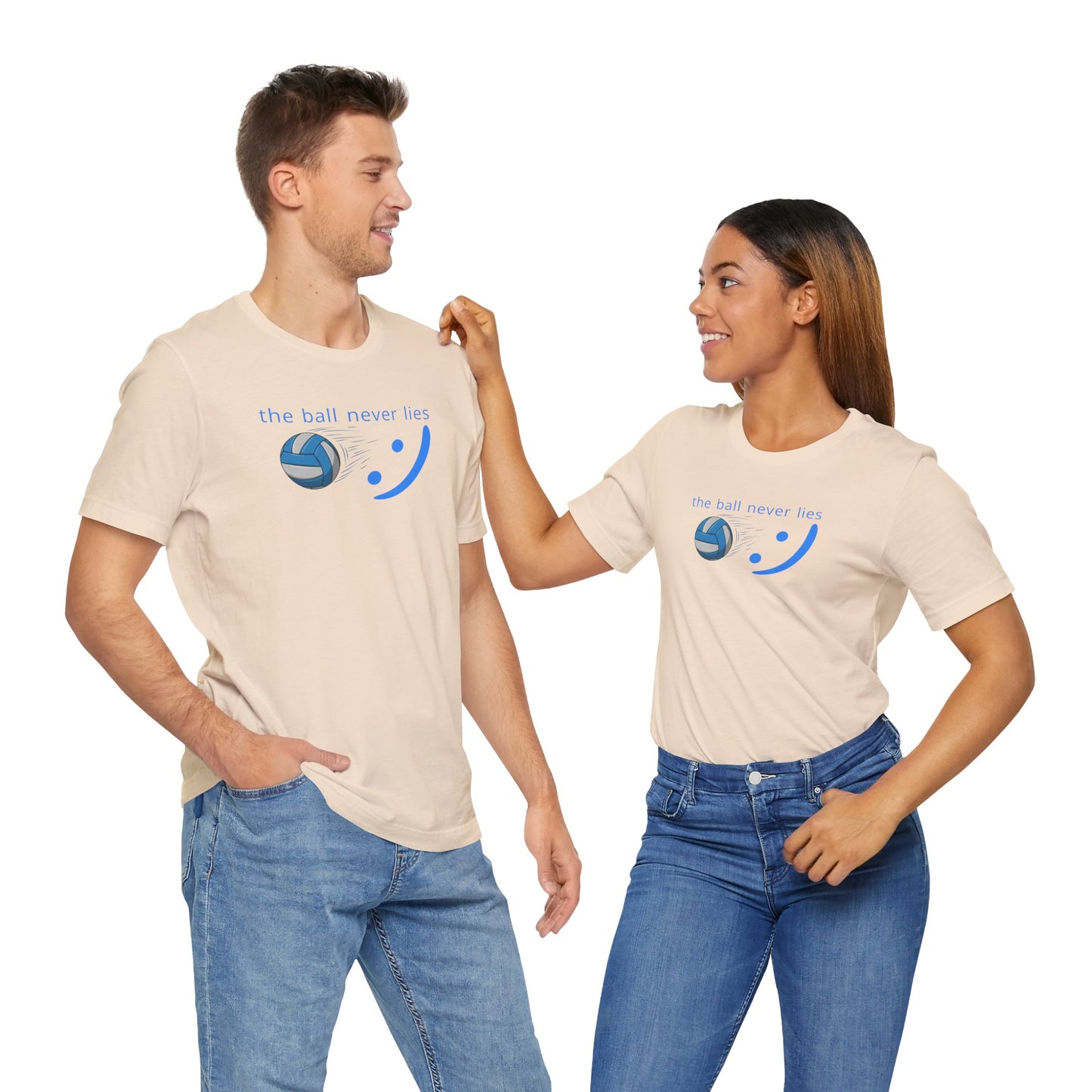 The Ball Never Lies - Volleyball Streetwear Tee | Unisex Statement Shirt | sm:)e
