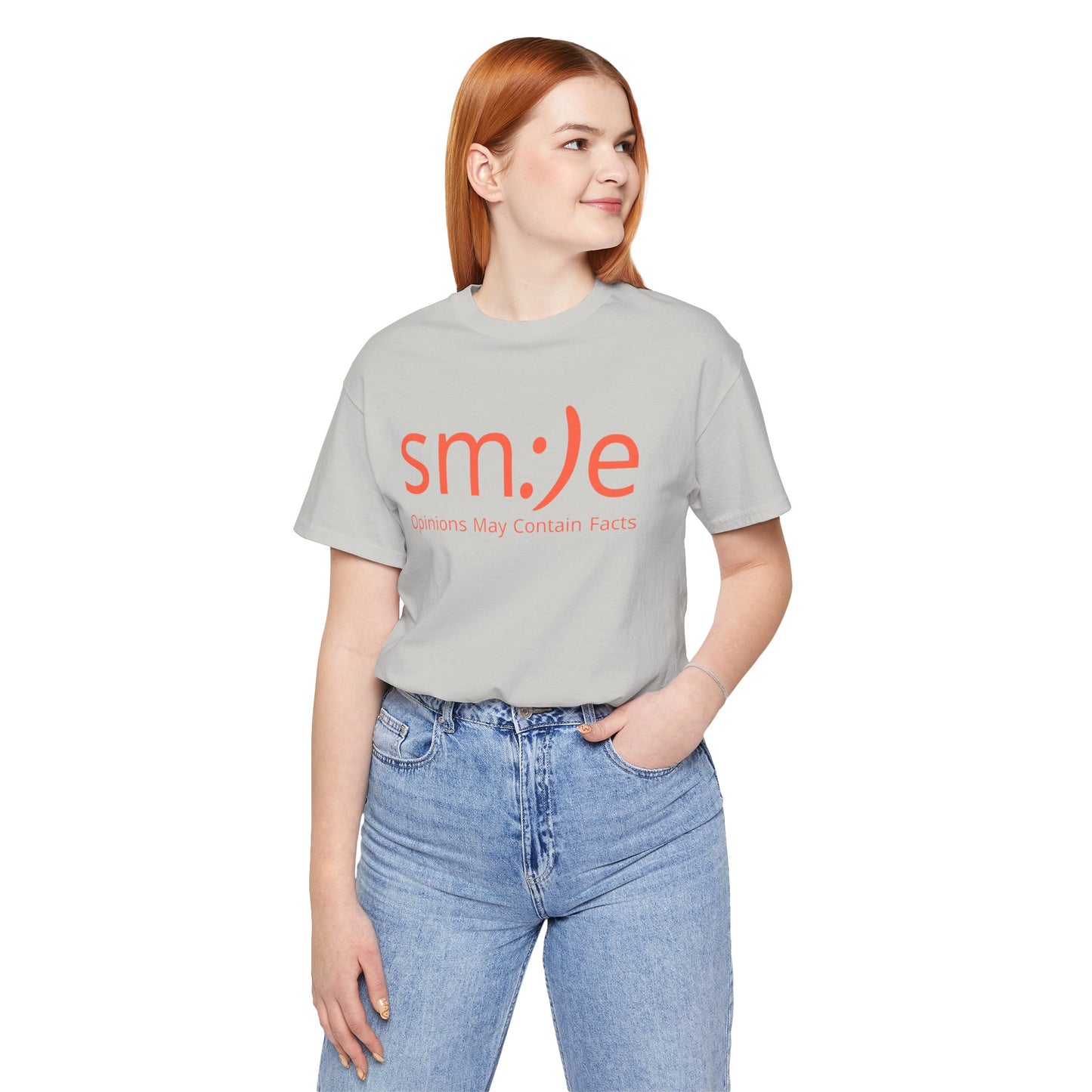 sm:)e Opinions May Contain Facts Tee | Sassy Humor Streetwear | Funny Conversation Starter Shirt