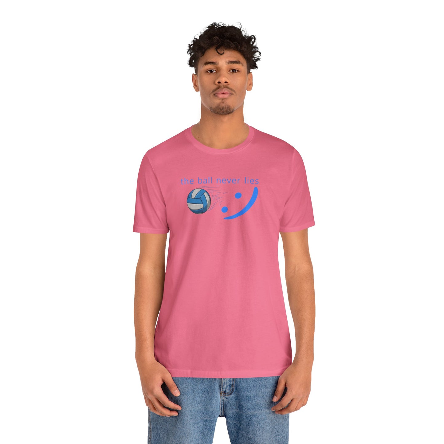 The Ball Never Lies - Volleyball Streetwear Tee | Unisex Statement Shirt | sm:)e