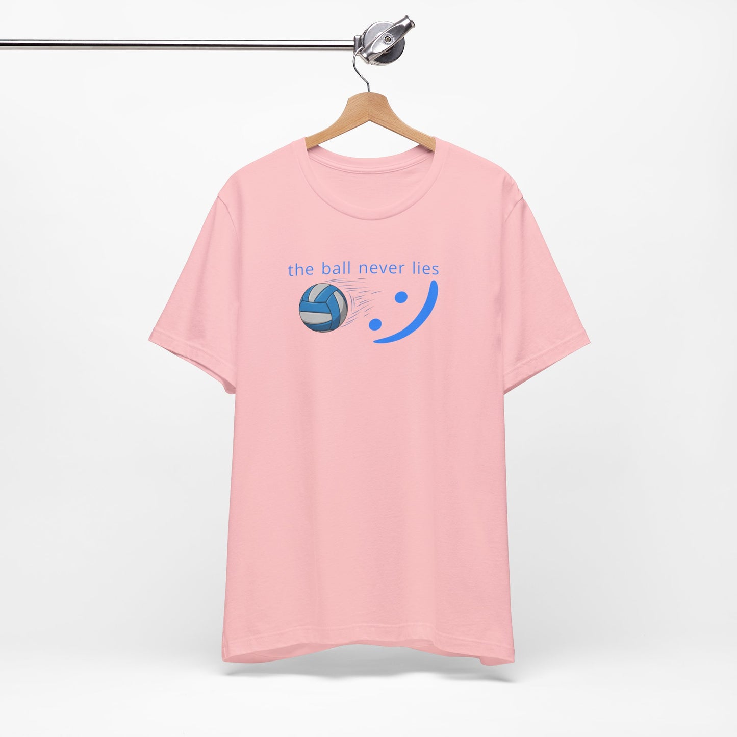 The Ball Never Lies - Volleyball Streetwear Tee | Unisex Statement Shirt | sm:)e