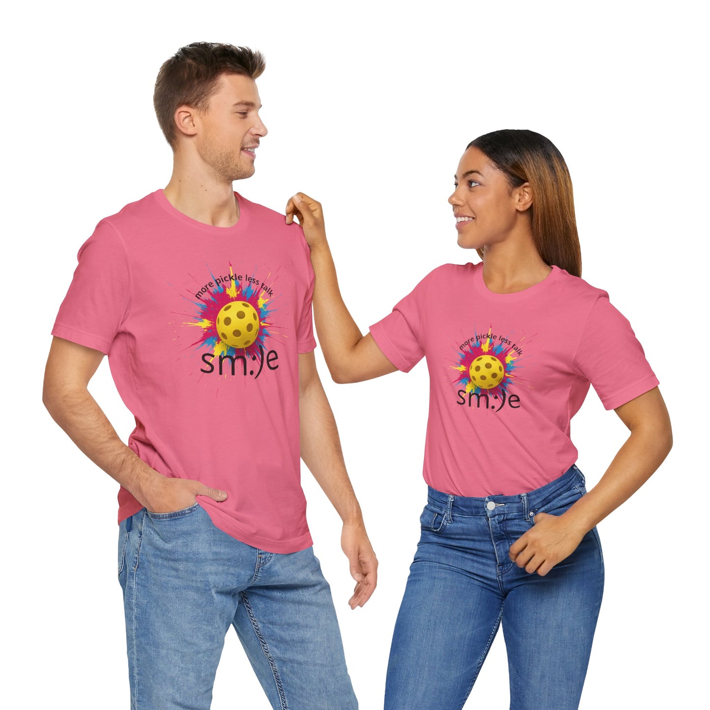 More Pickle Less Talk - Pickleball Streetwear Tee | Unisex Statement Shirt | sm:)e