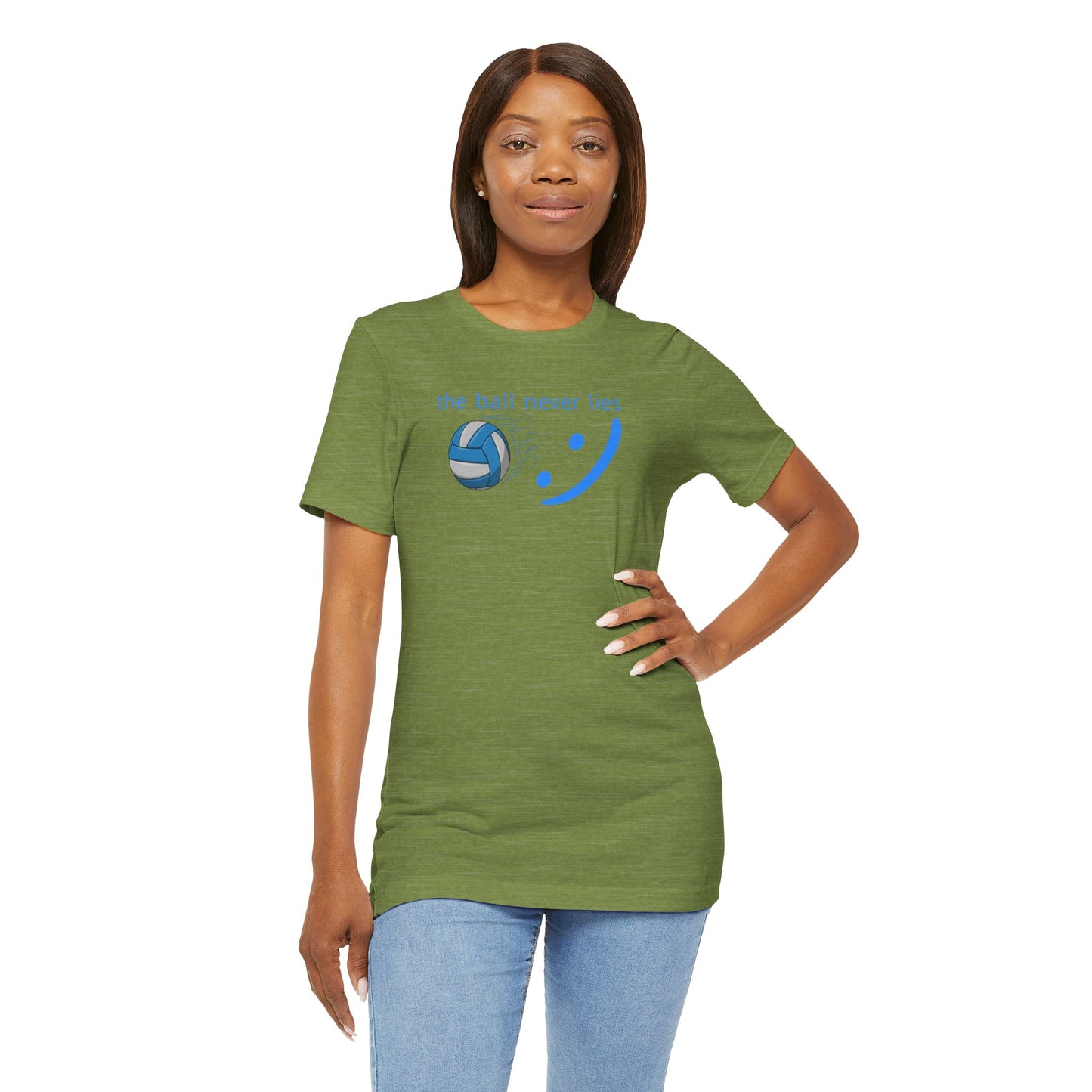 The Ball Never Lies - Volleyball Streetwear Tee | Unisex Statement Shirt | sm:)e