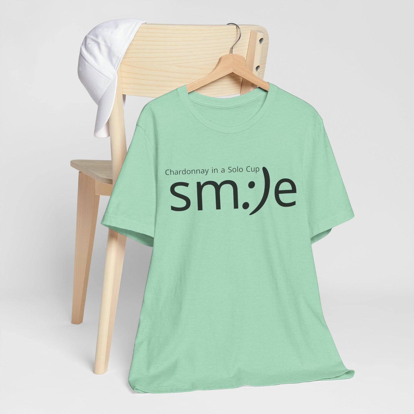 sm:)e Chardonnay in a Solo Cup T-Shirt | Funny Wine Statement Tee | Unisex Streetwear