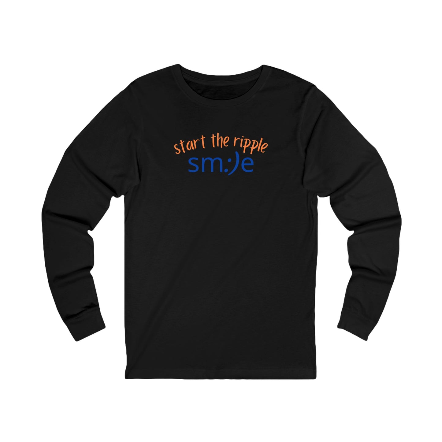 Start the Ripple Long Sleeve Tee - Inspirational Streetwear, Confidence Booster, Unisex Statement Shirt