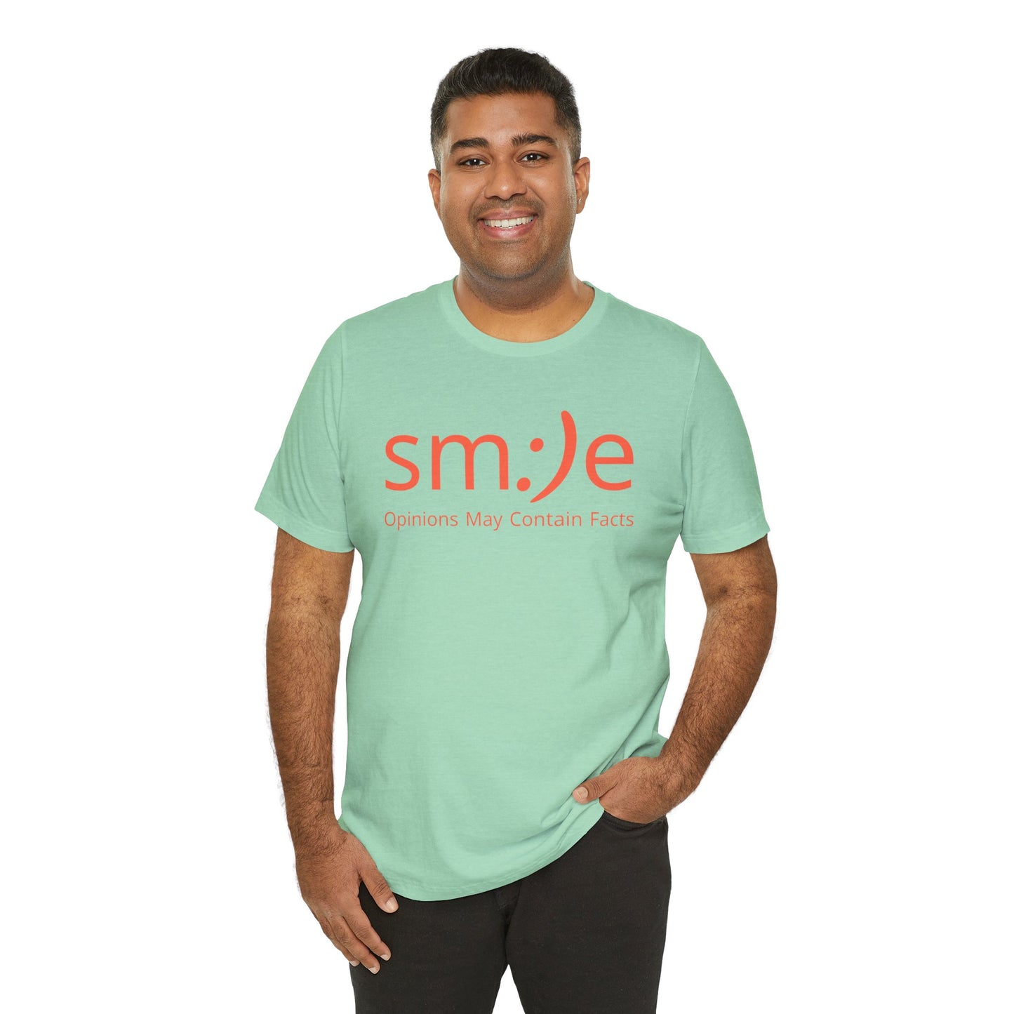 sm:)e Opinions May Contain Facts Tee | Sassy Humor Streetwear | Funny Conversation Starter Shirt