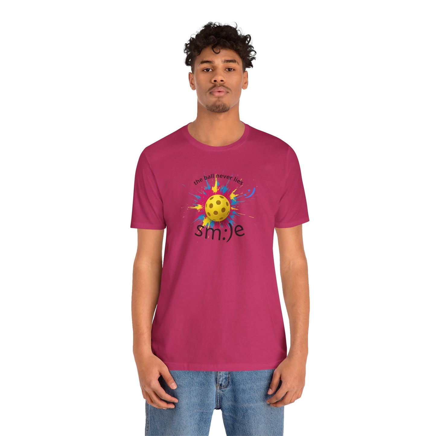 The Ball Never Lies - Pickleball Streetwear Tee | Unisex Statement Shirt | sm:)e
