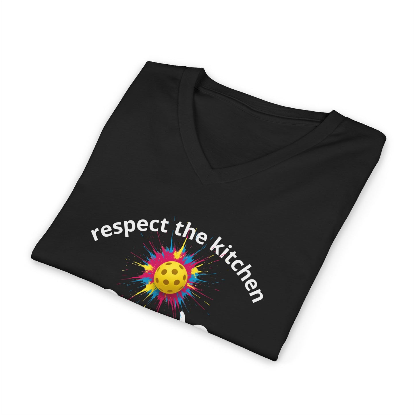 Respect the Kitchen - Pickleball Streetwear Tee | Funny Unisex Statement Shirt | sm:)e