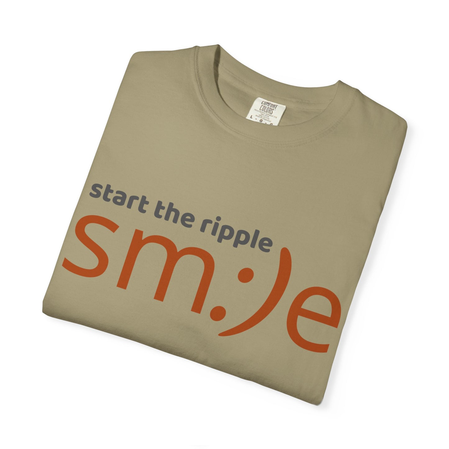 sm:)e Start the Ripple Garment-Dyed Tee | Premium Change-Maker Streetwear | Unisex Statement Shirt
