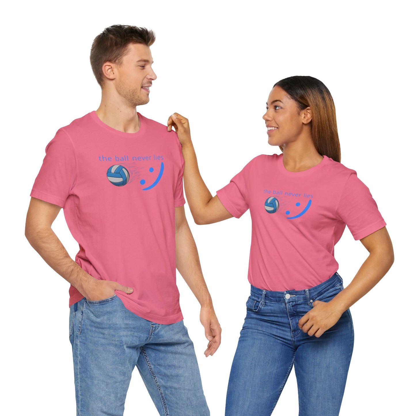 The Ball Never Lies - Volleyball Streetwear Tee | Unisex Statement Shirt | sm:)e