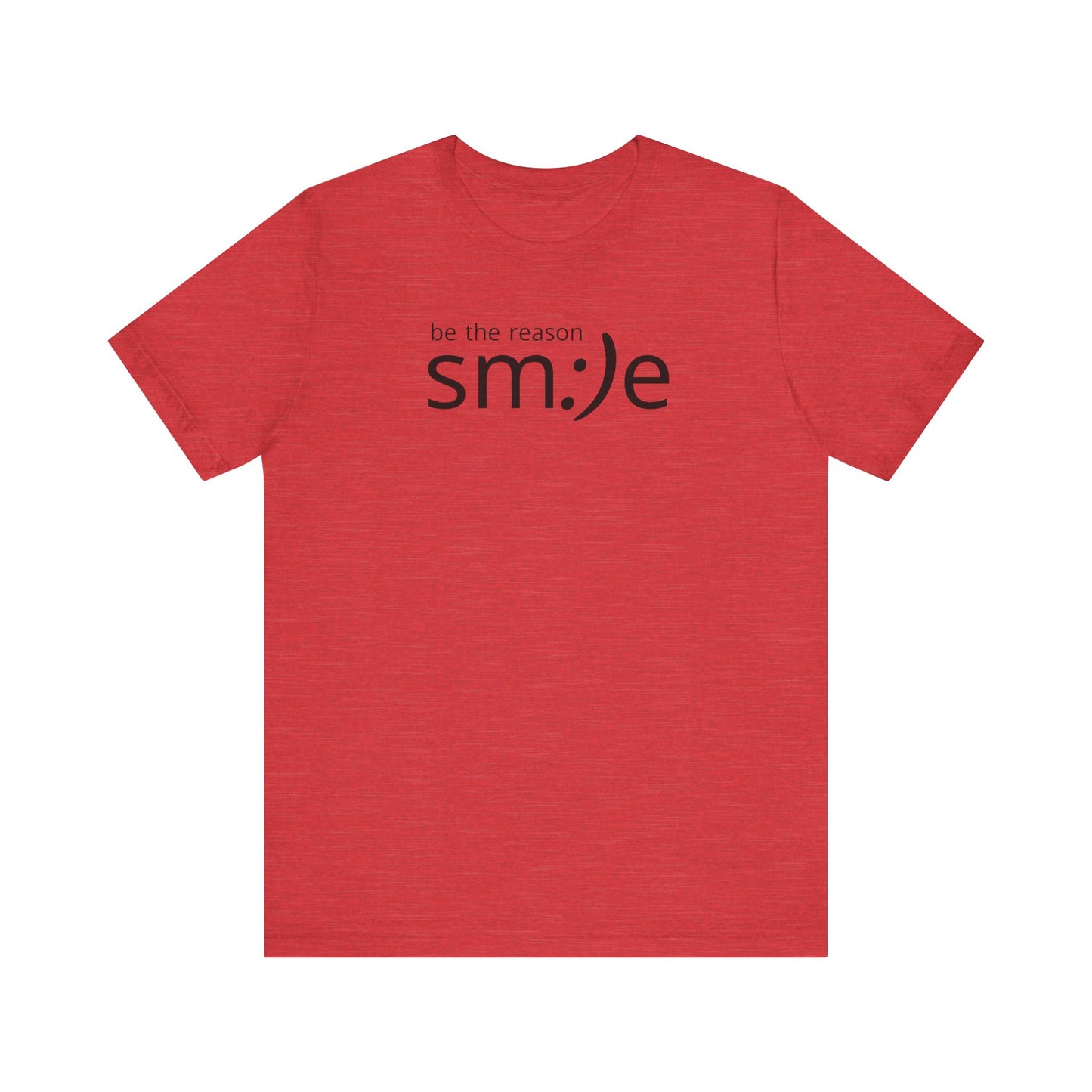 sm:)e Be the Reason Smile Tee - Positive Energy Streetwear, Inspirational Gift, Confidence Booster