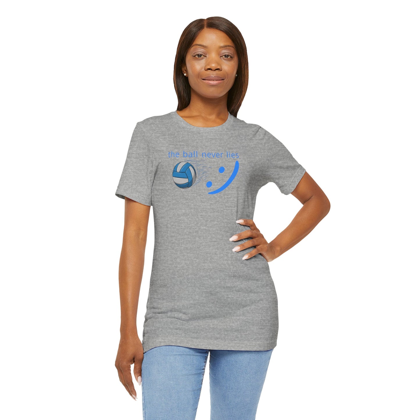 The Ball Never Lies - Volleyball Streetwear Tee | Unisex Statement Shirt | sm:)e