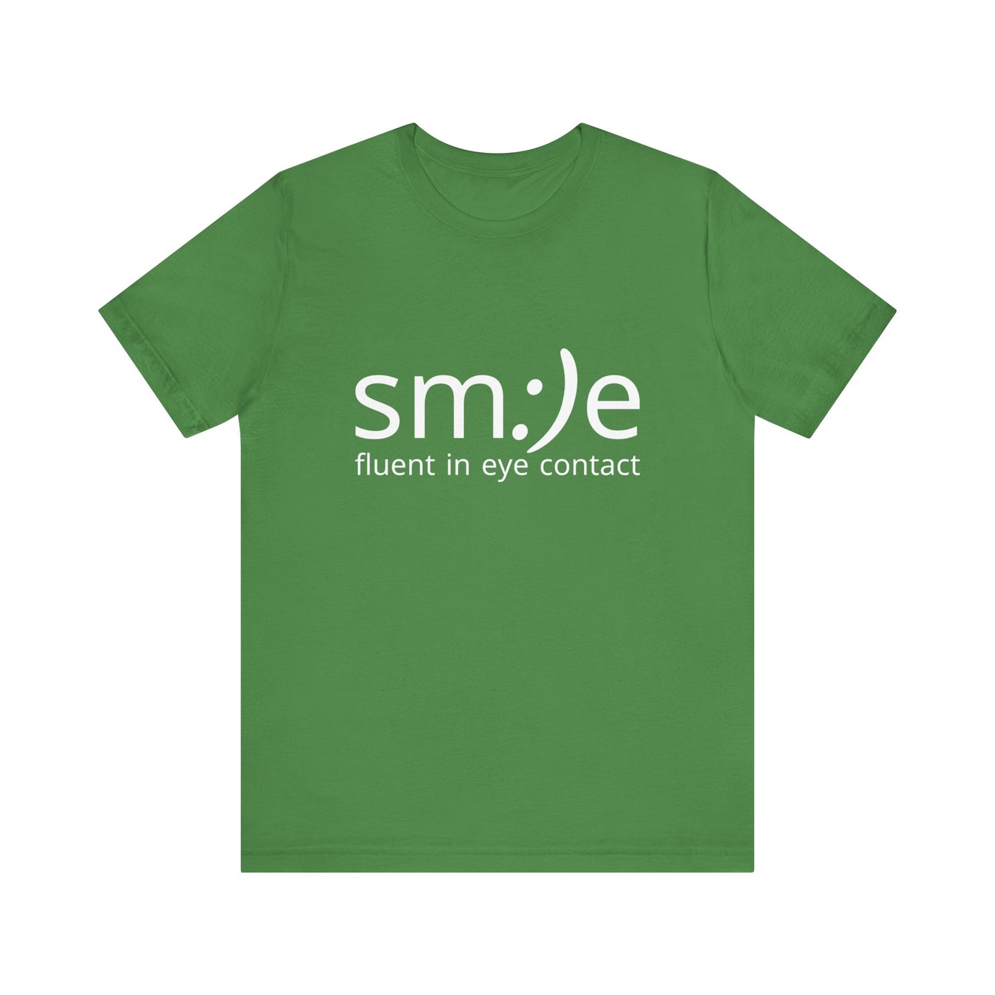 sm:)e Fluent in Eye Contact Tee | Social Confidence Streetwear | Funny Motivational Graphic Shirt
