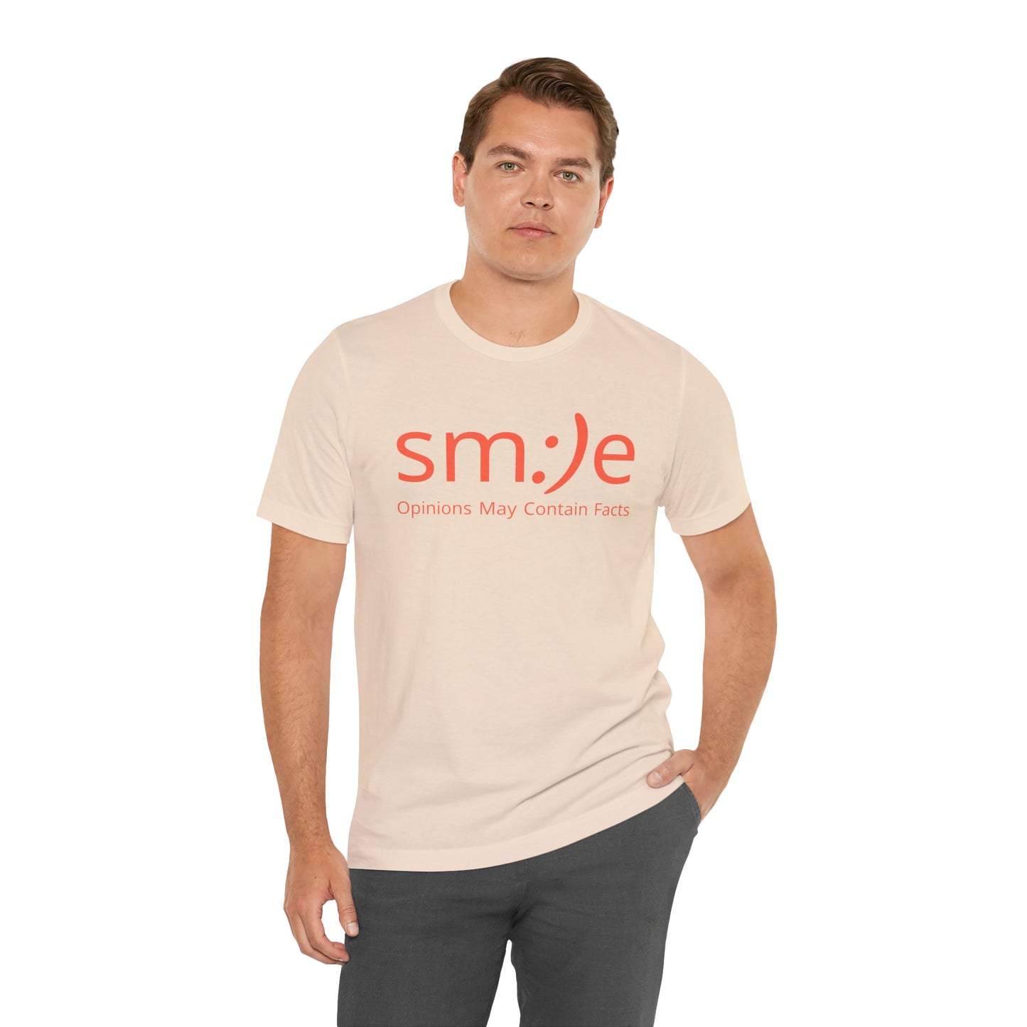 sm:)e Opinions May Contain Facts T-Shirt | Intellectual Sass | Trendy Graphic Tee