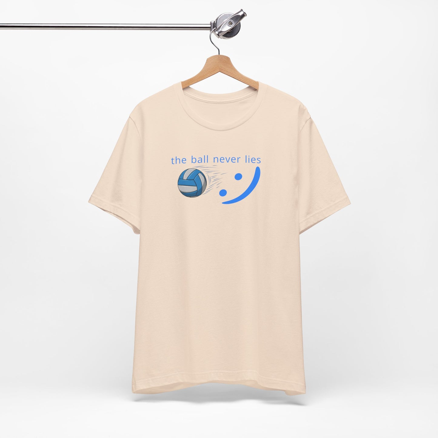 The Ball Never Lies - Volleyball Streetwear Tee | Unisex Statement Shirt | sm:)e