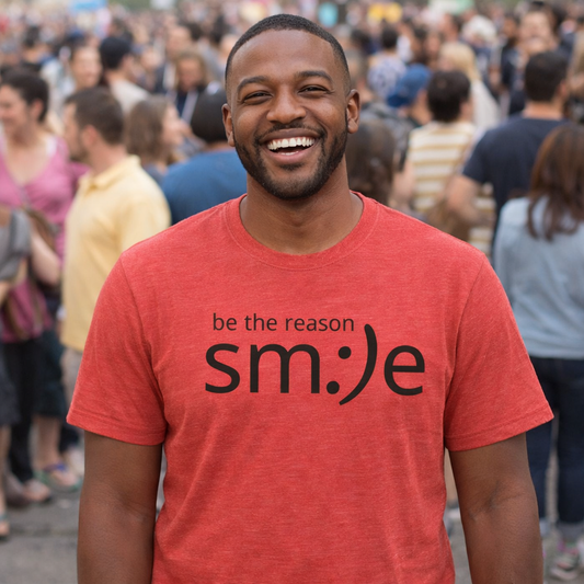 sm:)e Be the Reason Tee | Positive Impact Streetwear | Inspirational Unisex Graphic Shirt