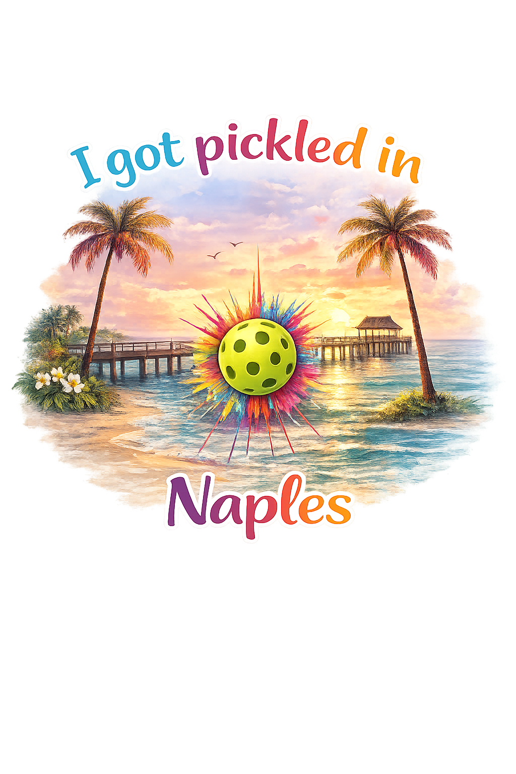 I Got Pickled in Naples design logo