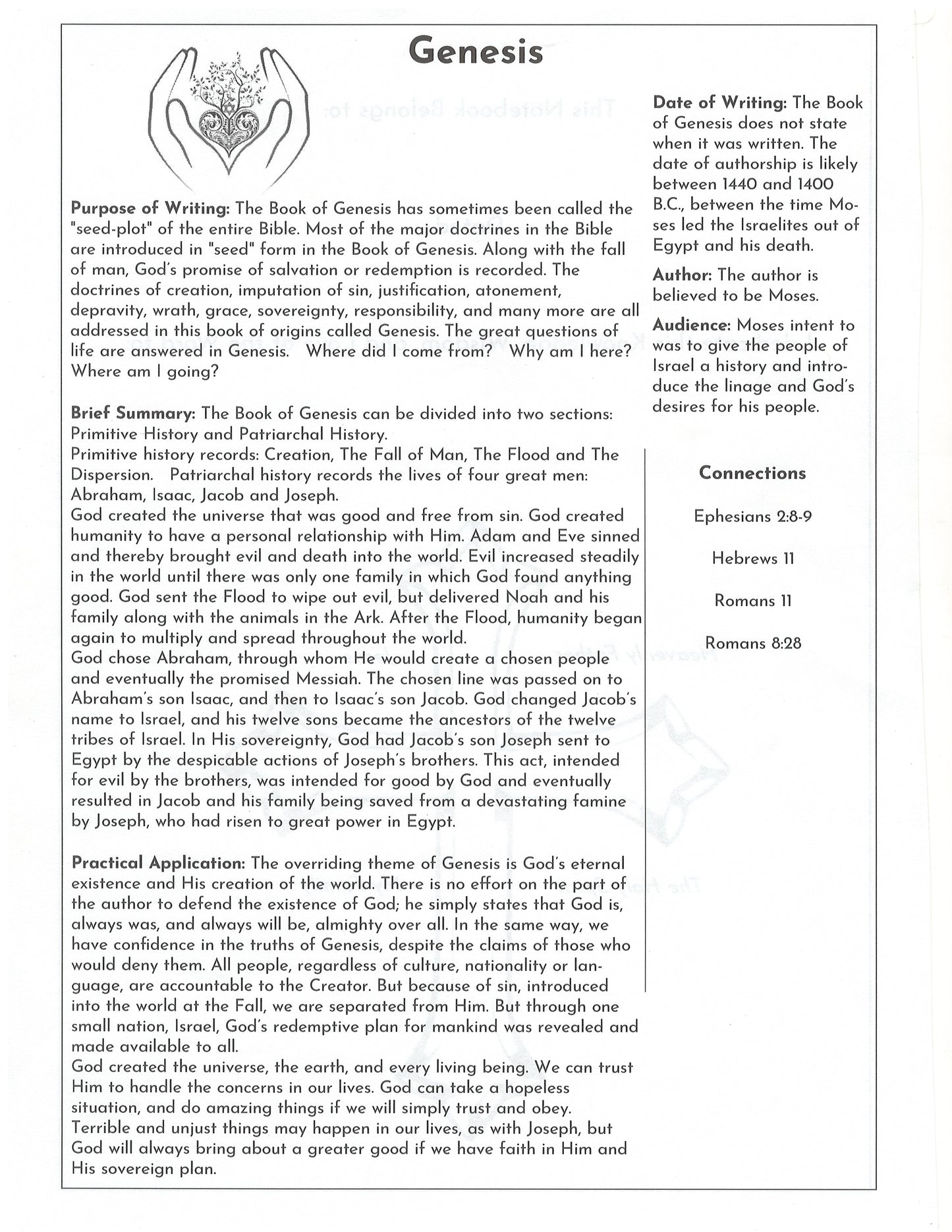 Bible Study Notebook - Organized by Book | Faith Journey Companion