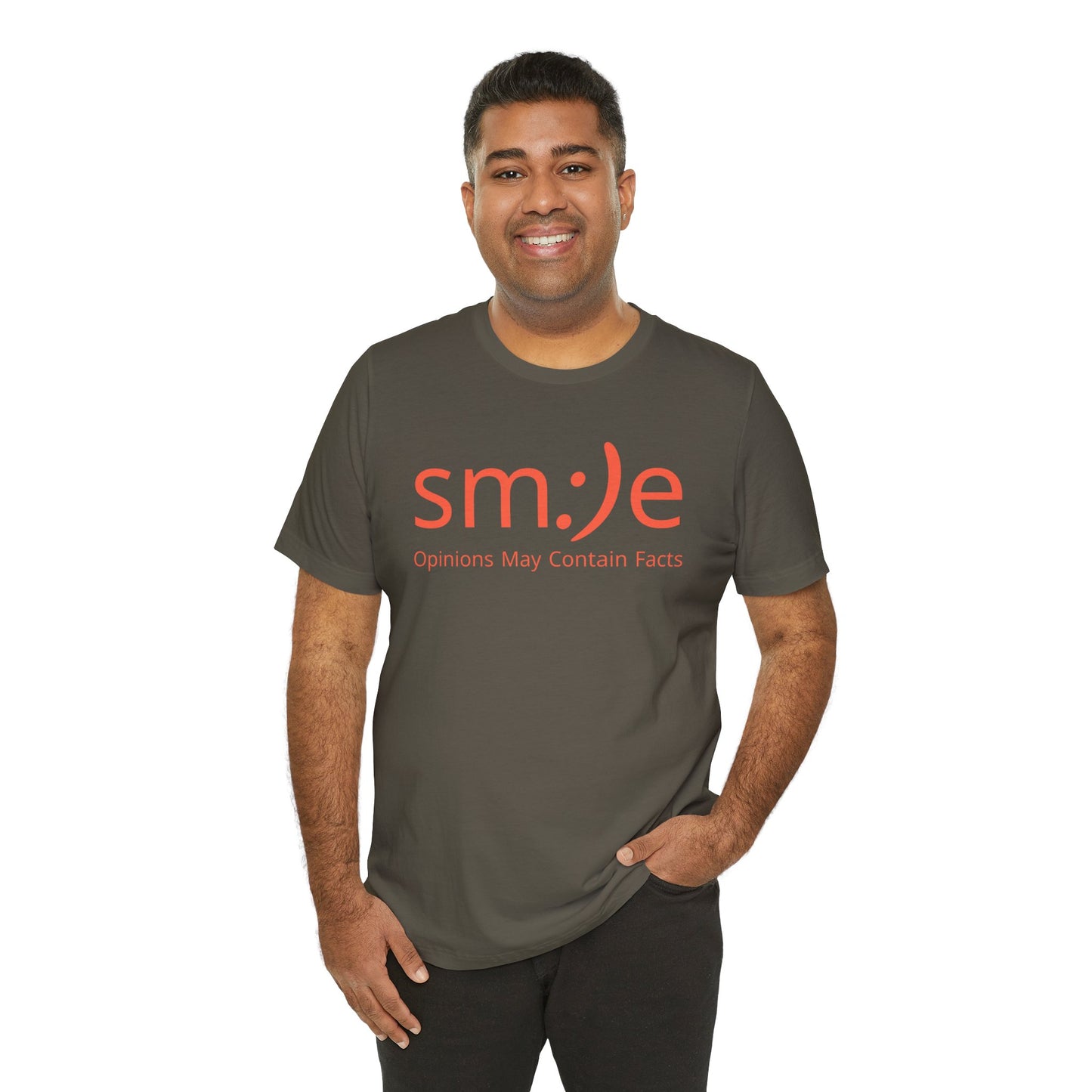 sm:)e Opinions May Contain Facts Tee | Sassy Humor Streetwear | Funny Conversation Starter Shirt