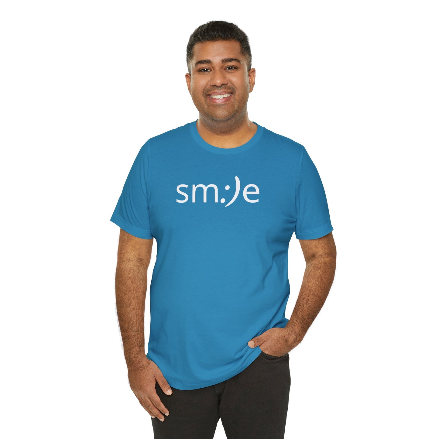 sm:)e Smiley Face Jersey Tee | Pure Joy Streetwear | Fun Graphic Unisex Casual Shirt